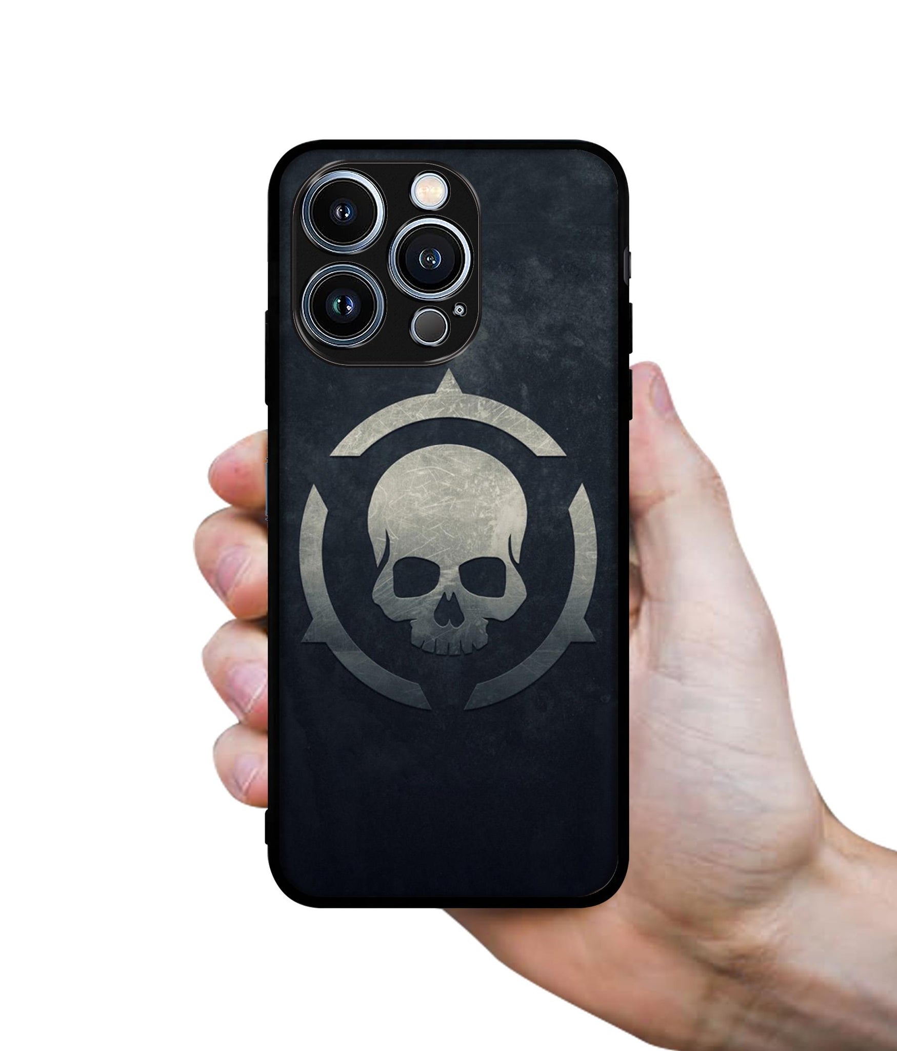 Skull Pattern Print Designer 2D Printed Back Case Cover for Apple iPhone 13 Pro