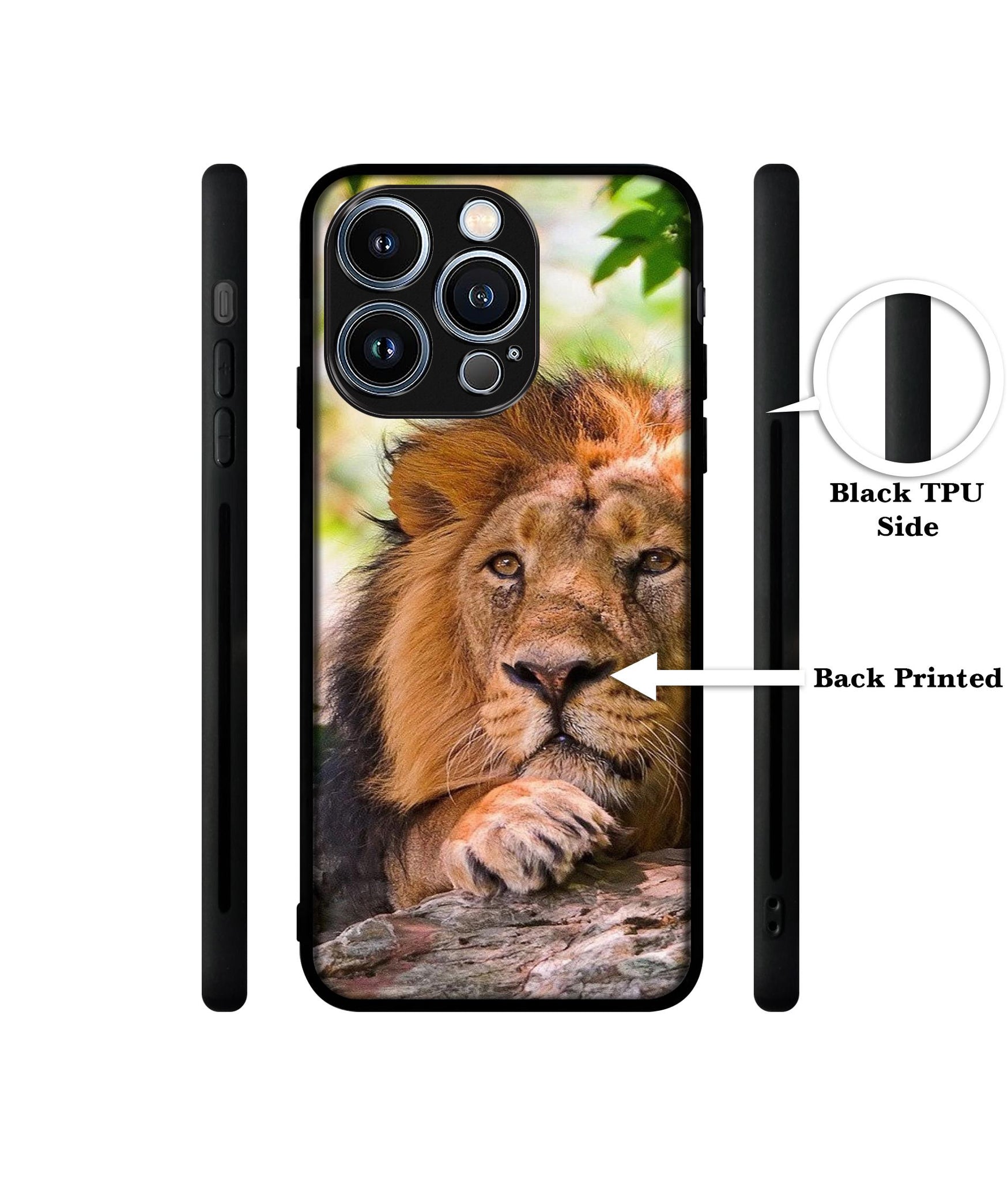 Tiger Pattern Print Designer 2D Printed Back Case Cover for Apple iPhone 13 Pro