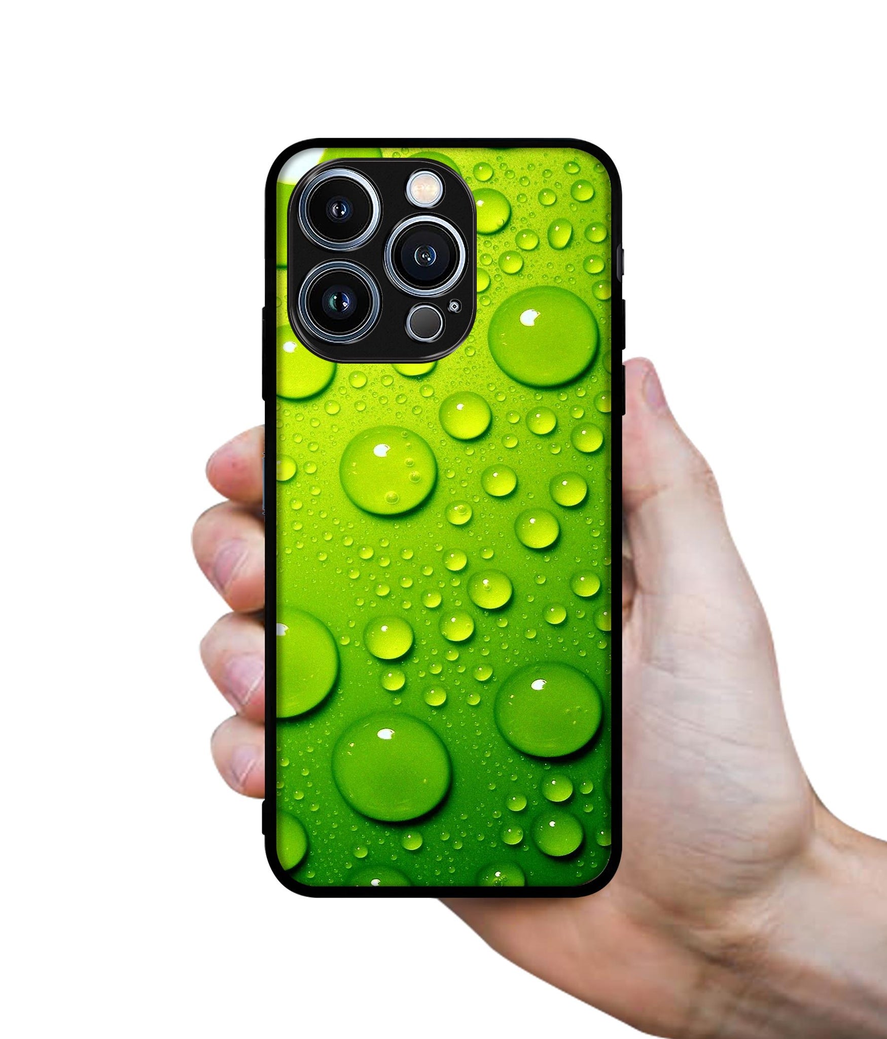 Green Bubbles Designer 2D Printed Back Case Cover for Apple iPhone 13 Pro