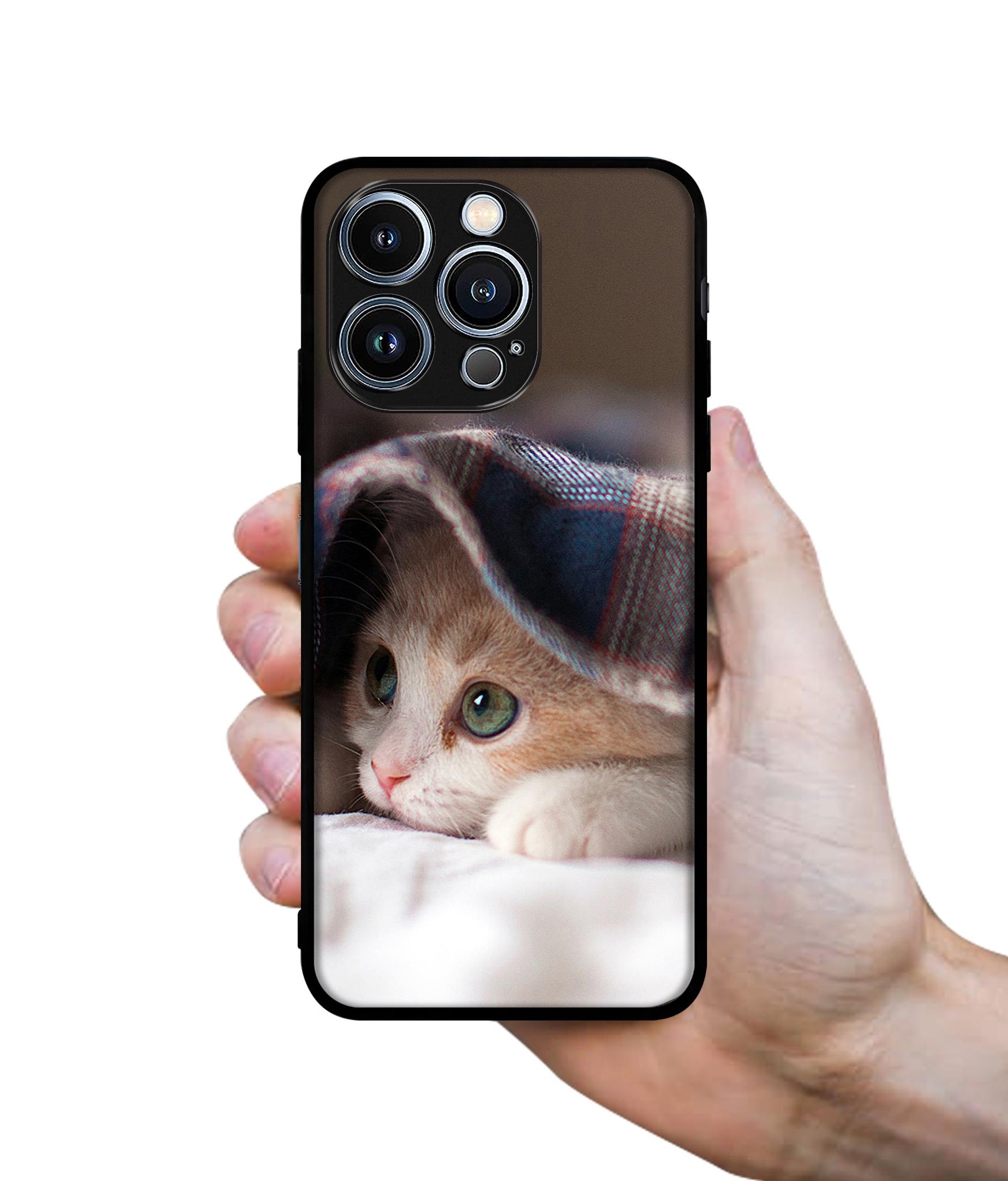 Sleepy Kitten Designer 2D Printed Back Case Cover for Apple iPhone 13 Pro