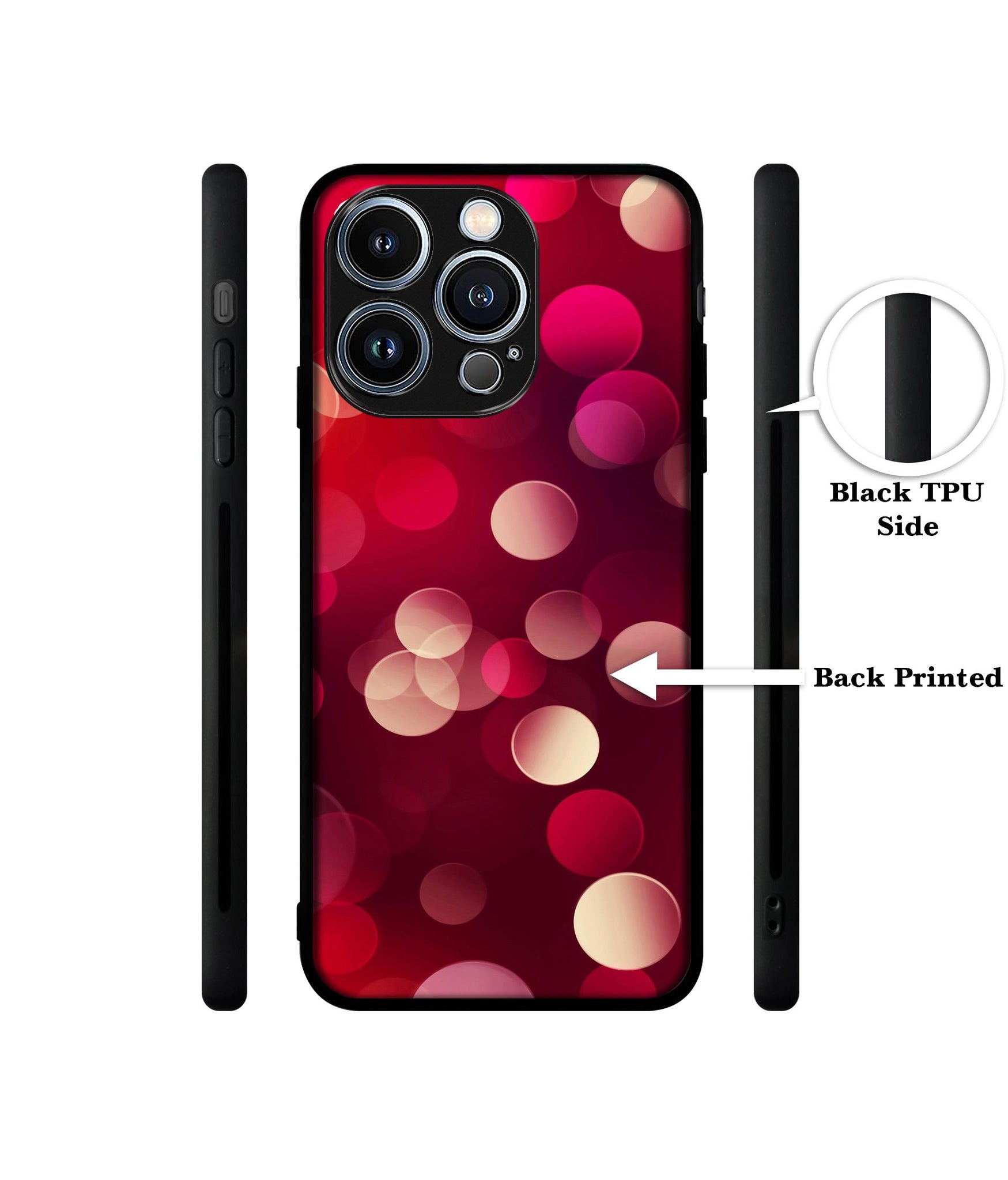 3D Circles Designer 2D Printed Back Case Cover for Apple iPhone 13 Pro