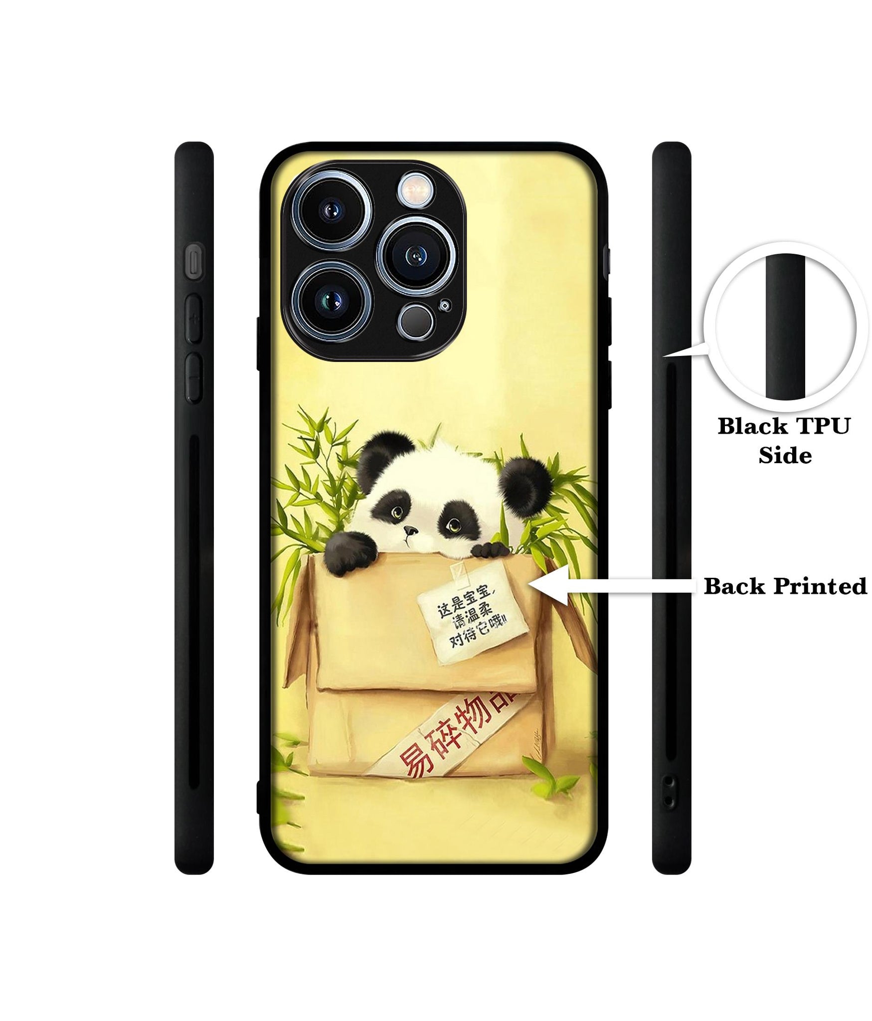 Panda In Box Designer 2D Printed Back Case Cover for Apple iPhone 13 Pro