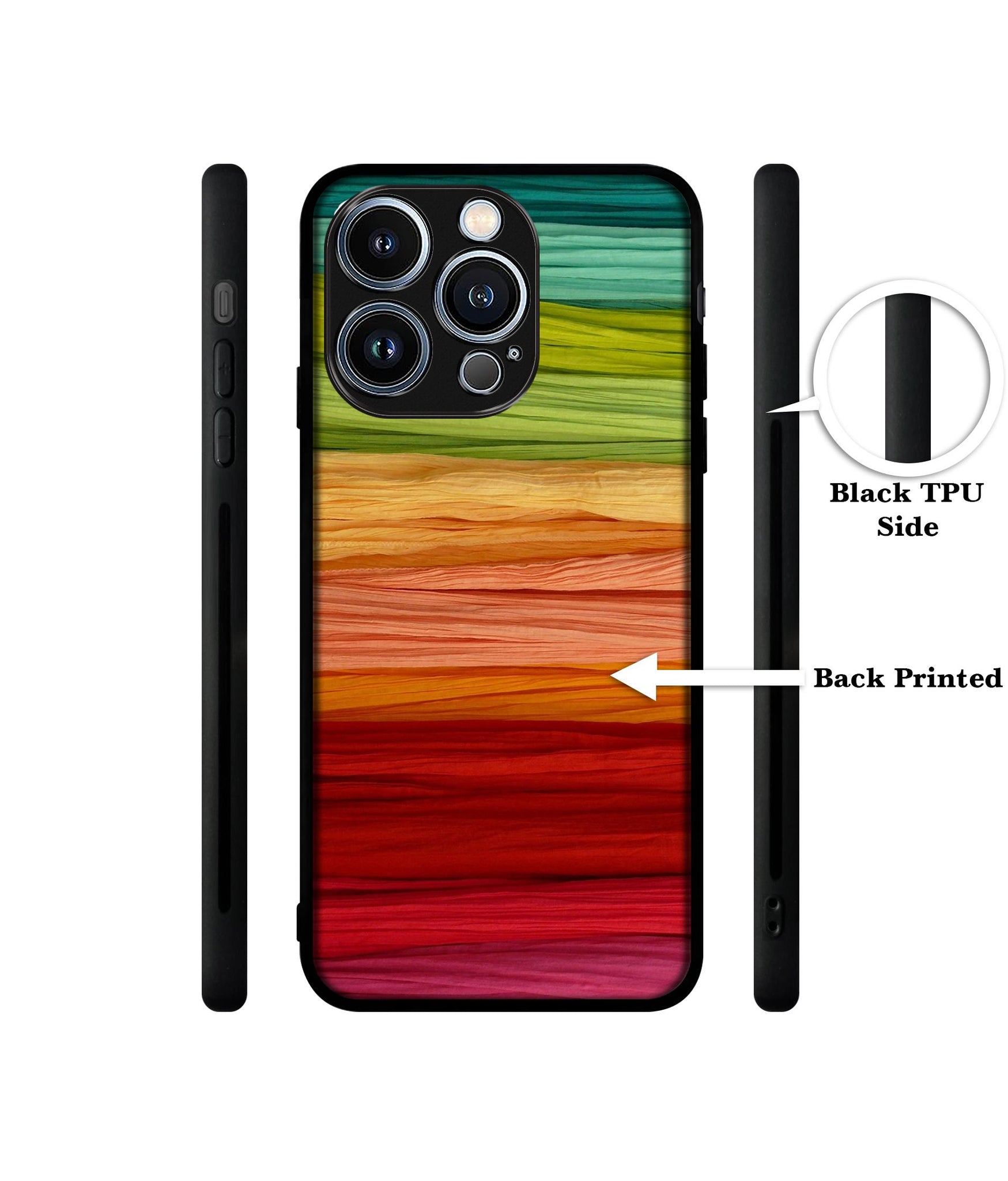 Colorful Thread Designer 2D Printed Back Case Cover for Apple iPhone 13 Pro