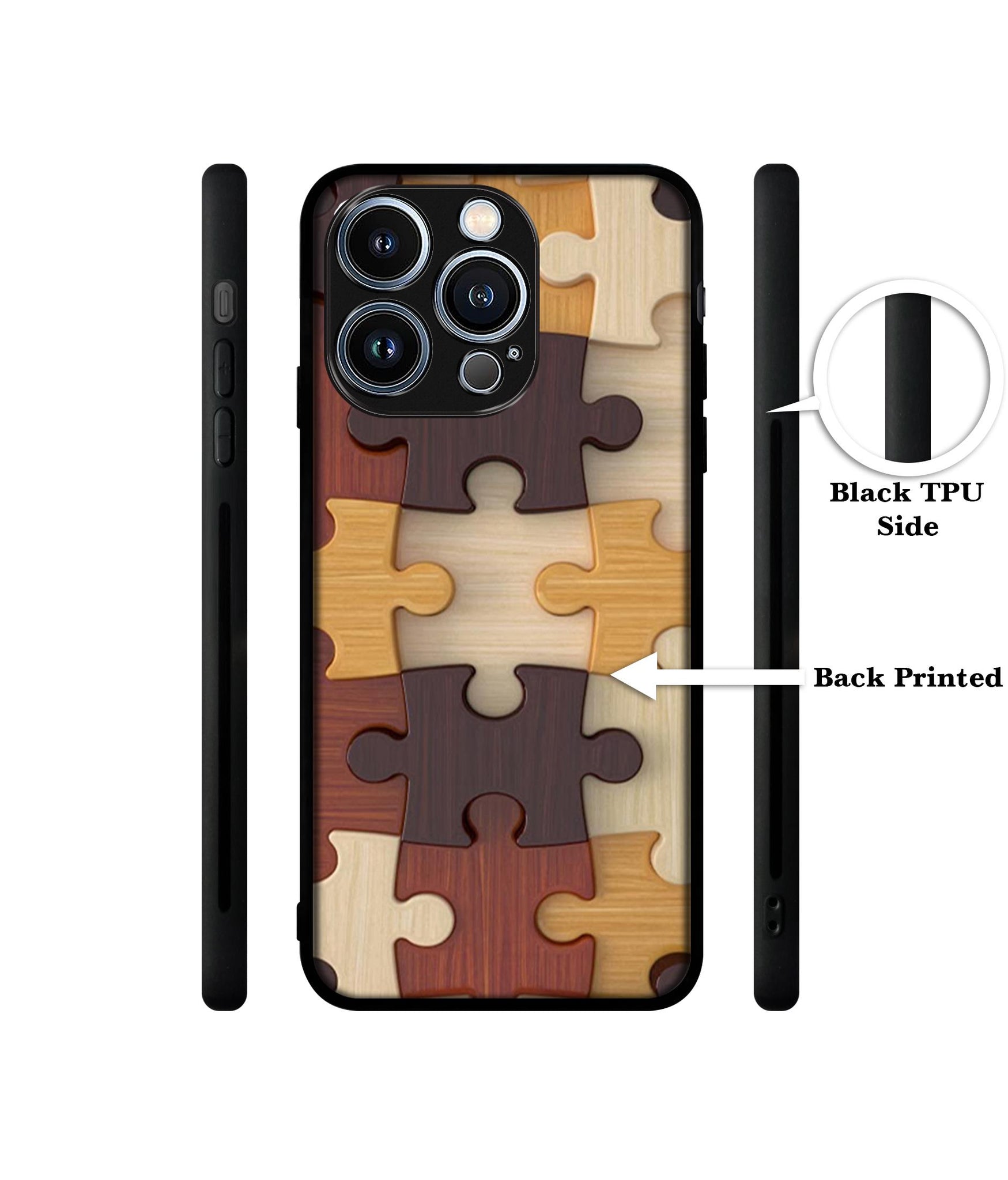 Puzzle Pattern Designer 2D Printed Back Case Cover for Apple iPhone 13 Pro