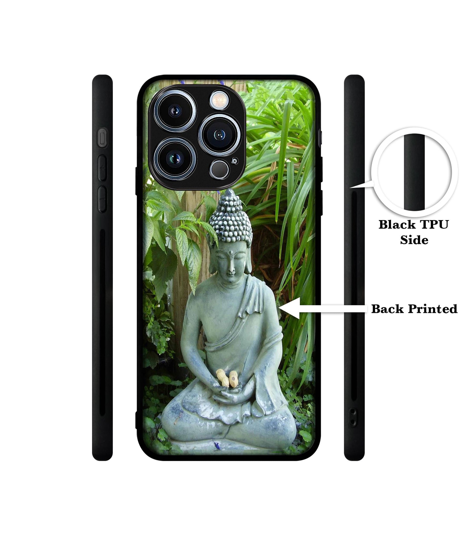 Buddhism Designer 2D Printed Back Case Cover for Apple iPhone 13 Pro