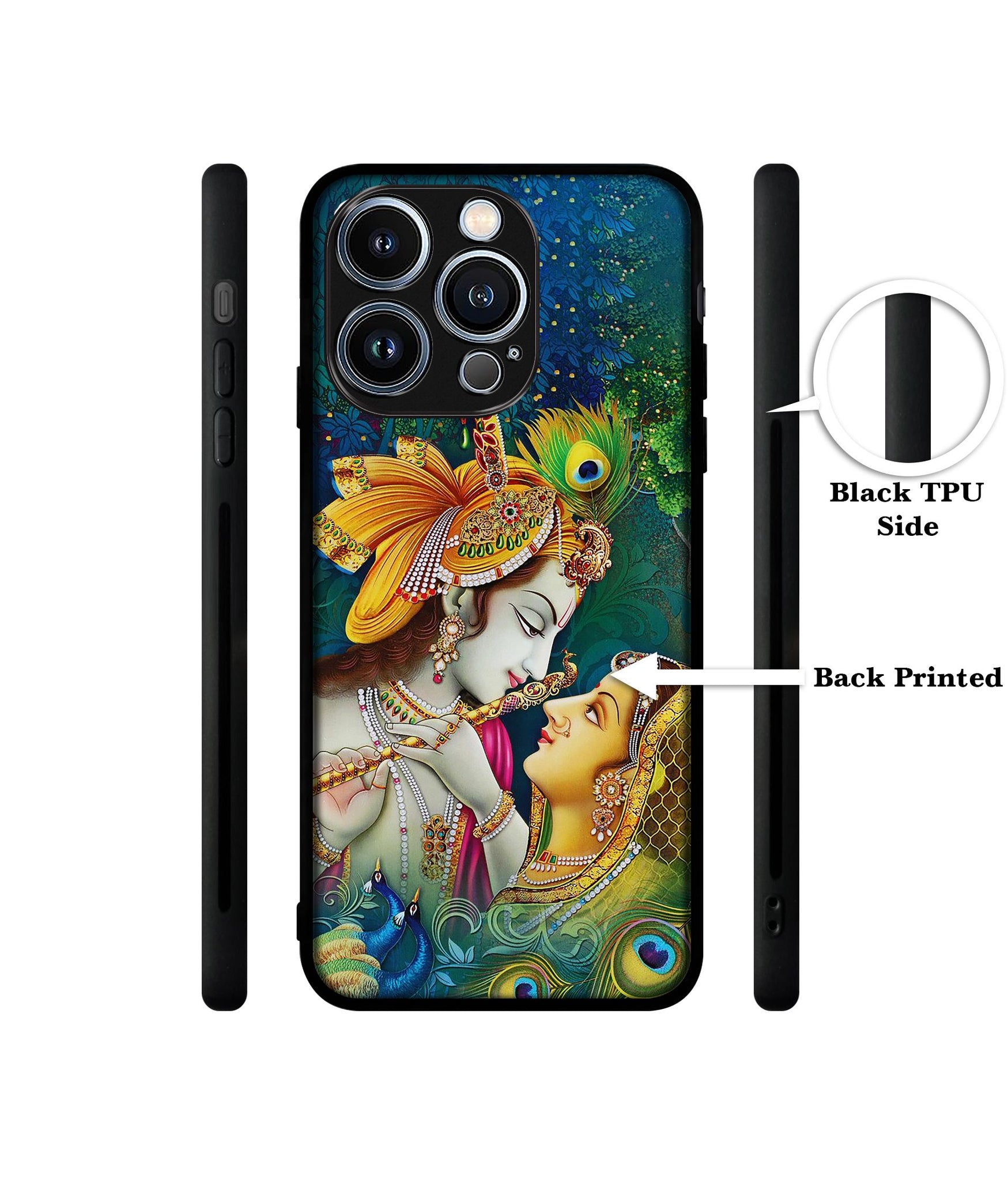 Radha Kishan Love Designer 2D Printed Back Case Cover for Apple iPhone 13 Pro