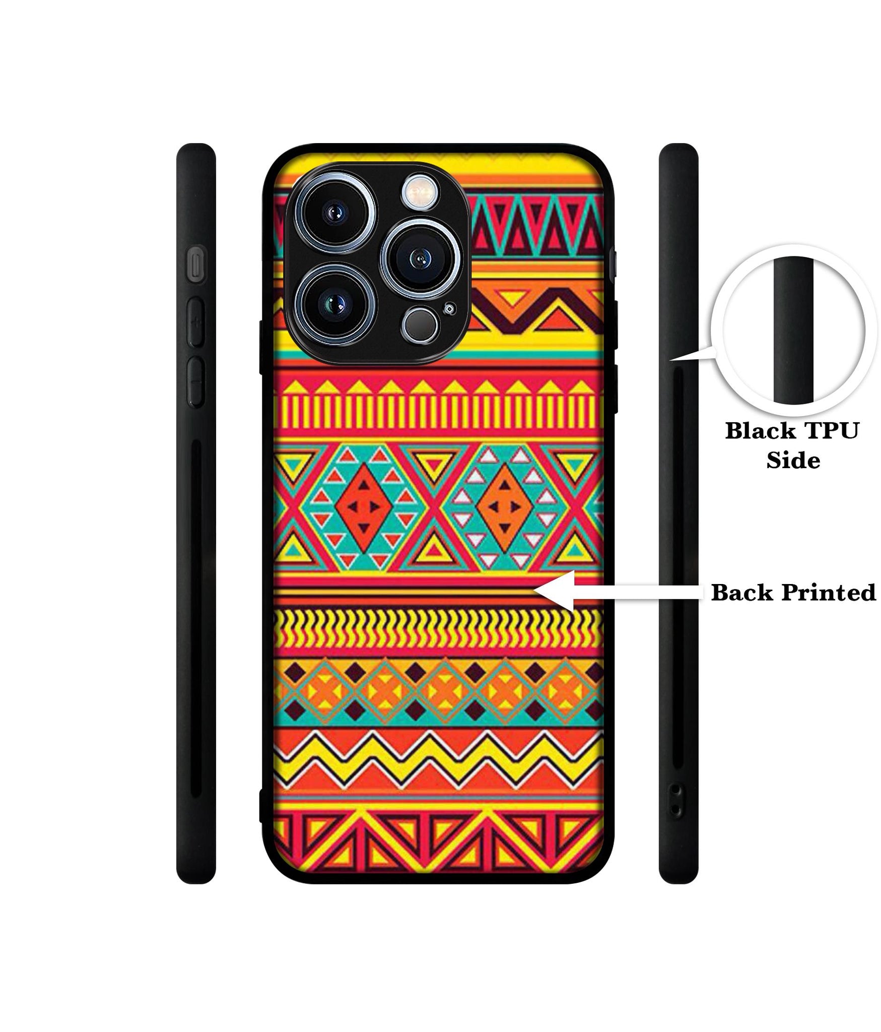 Artistic Rangoli Designer 2D Printed Back Case Cover for Apple iPhone 13 Pro