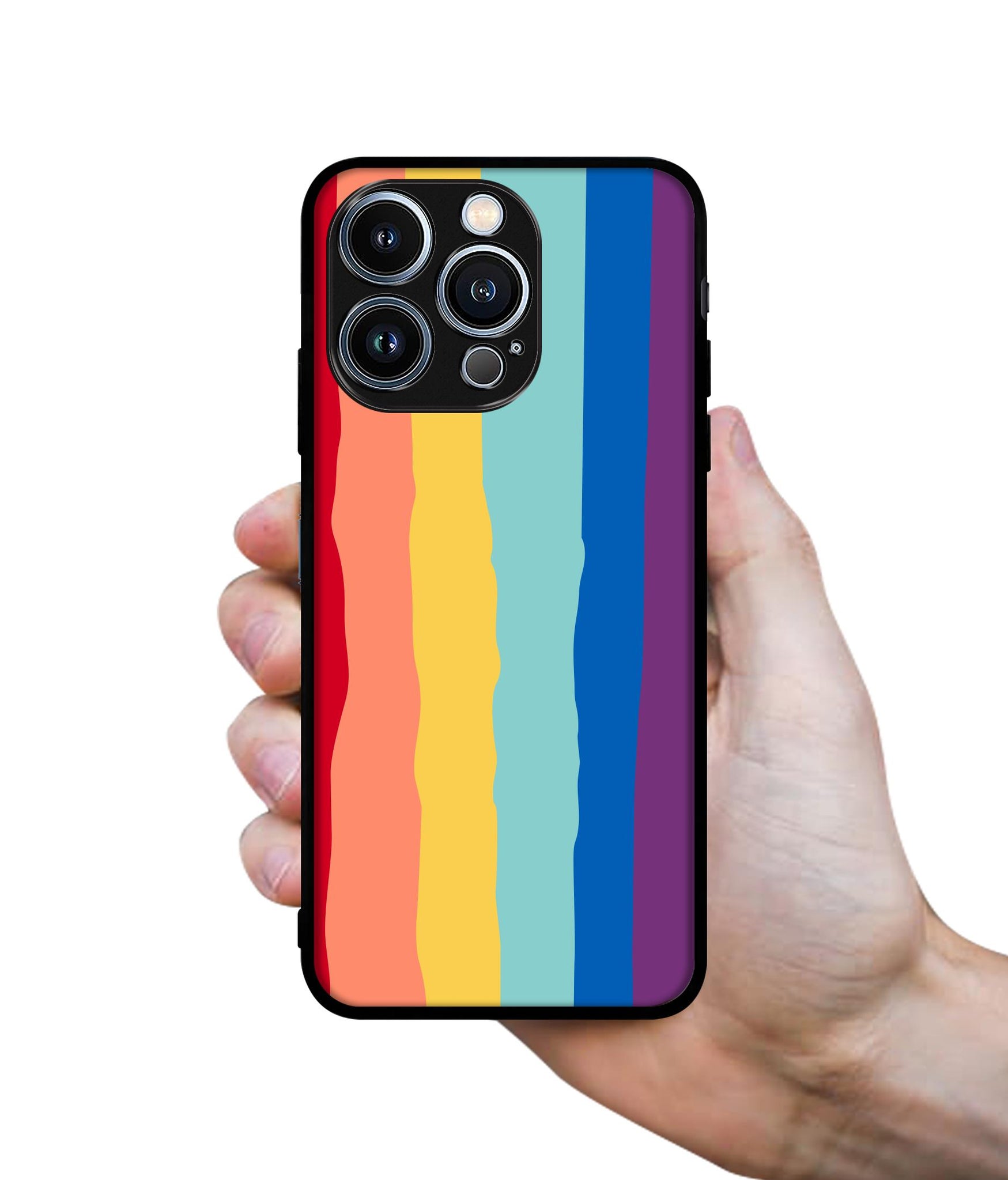 Rainbow Designer 2D Printed Back Case Cover for Apple iPhone 13 Pro