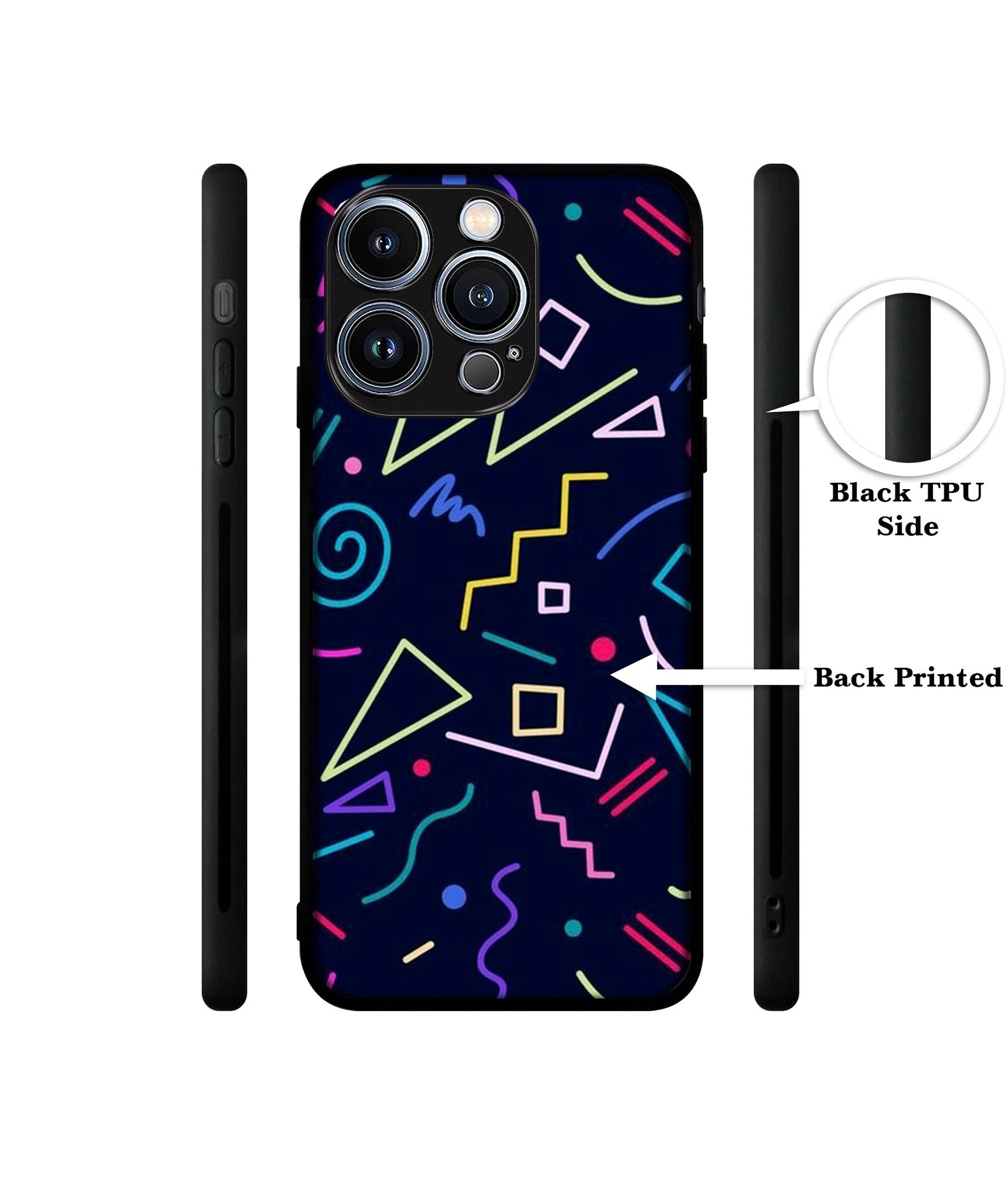 Retro Abstract Designer 2D Printed Back Case Cover for Apple iPhone 13 Pro