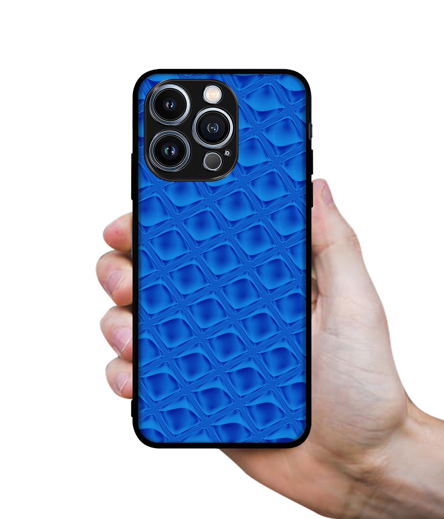 Blue Diamond Designer 2D Printed Back Case Cover for Apple iPhone 13 Pro