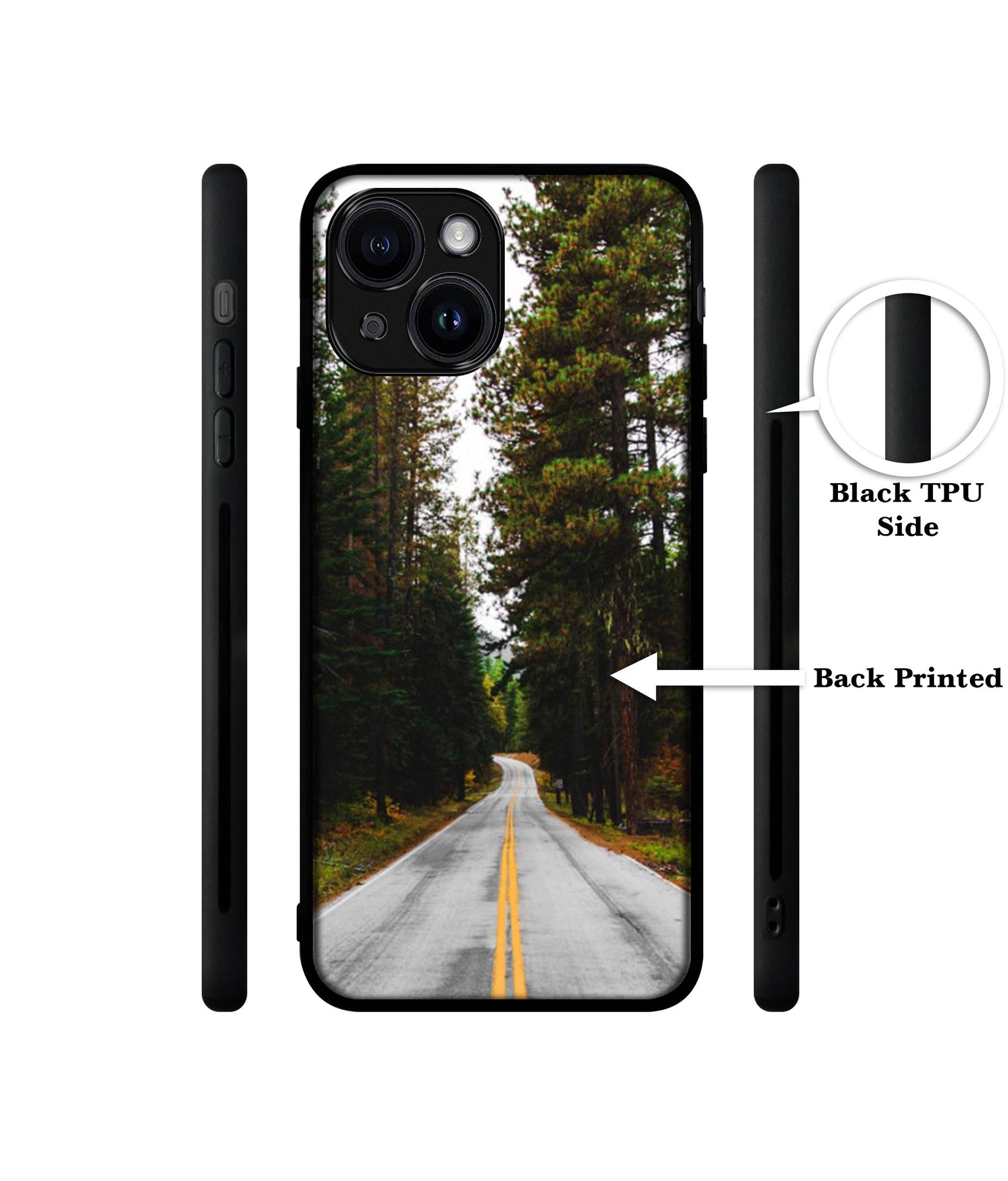 Road Photo Designer 2D Printed Back Case Cover for Apple iPhone 14 / 13