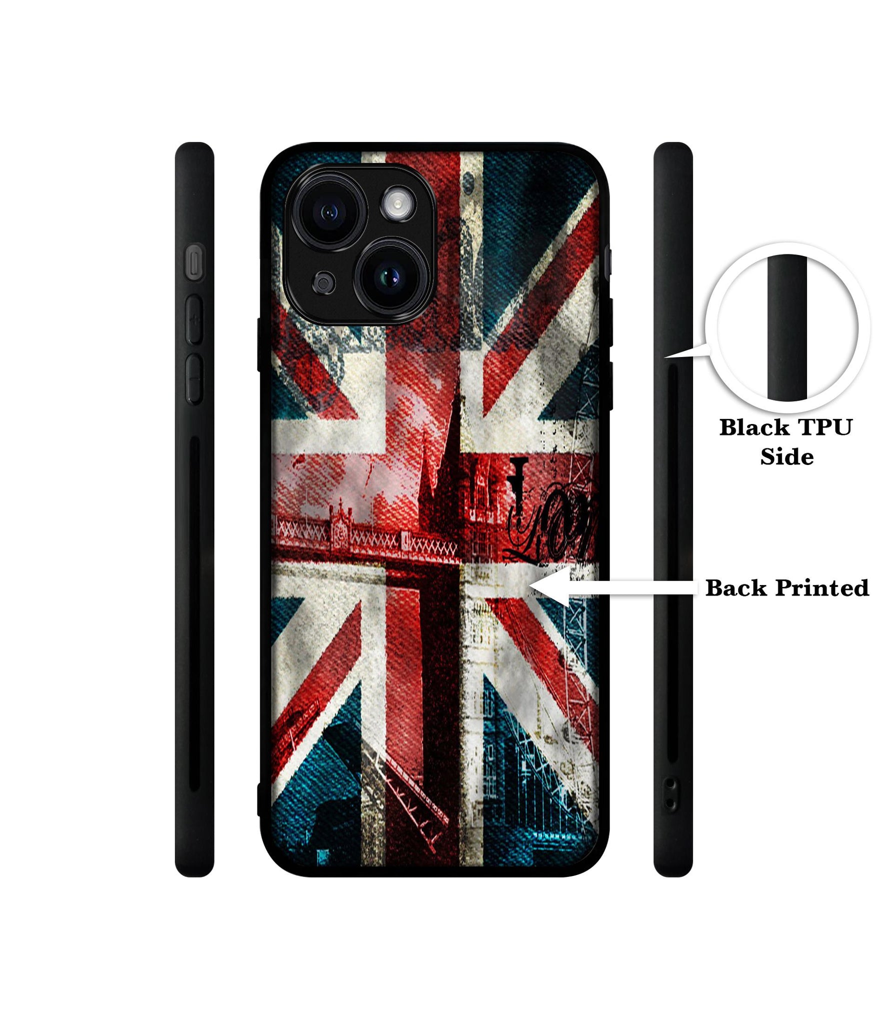 London Flag wallpaper Designer 2D Printed Back Case Cover for Apple iPhone 14 / 13