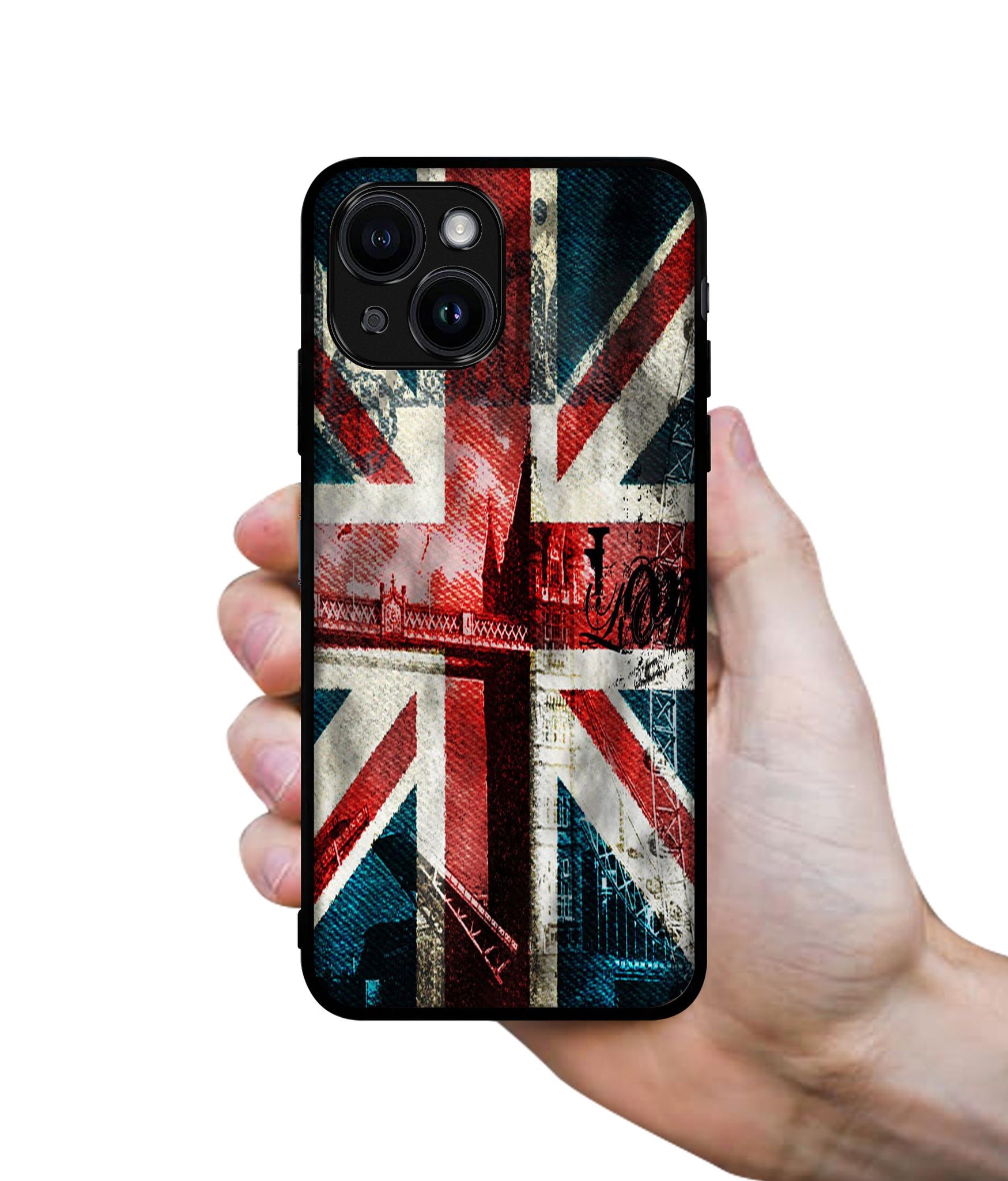 London Flag wallpaper Designer 2D Printed Back Case Cover for Apple iPhone 14 / 13