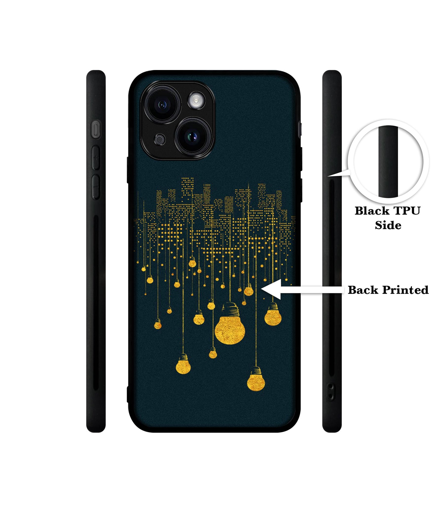 City Light Pattern Designer 2D Printed Back Case Cover for Apple iPhone 14 / 13