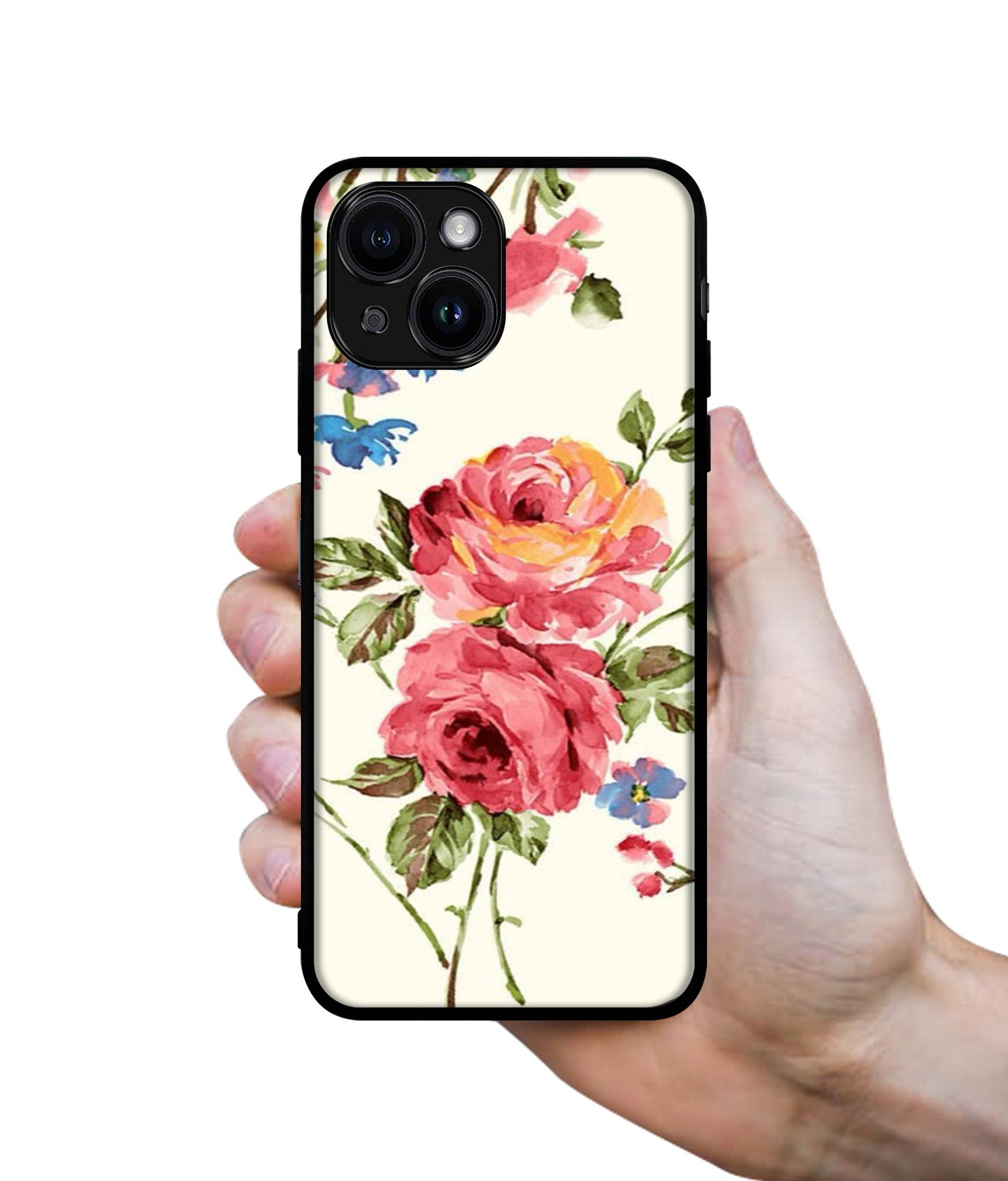 Vintage Painting Flower Designer 2D Printed Back Case Cover for Apple iPhone 14 / 13