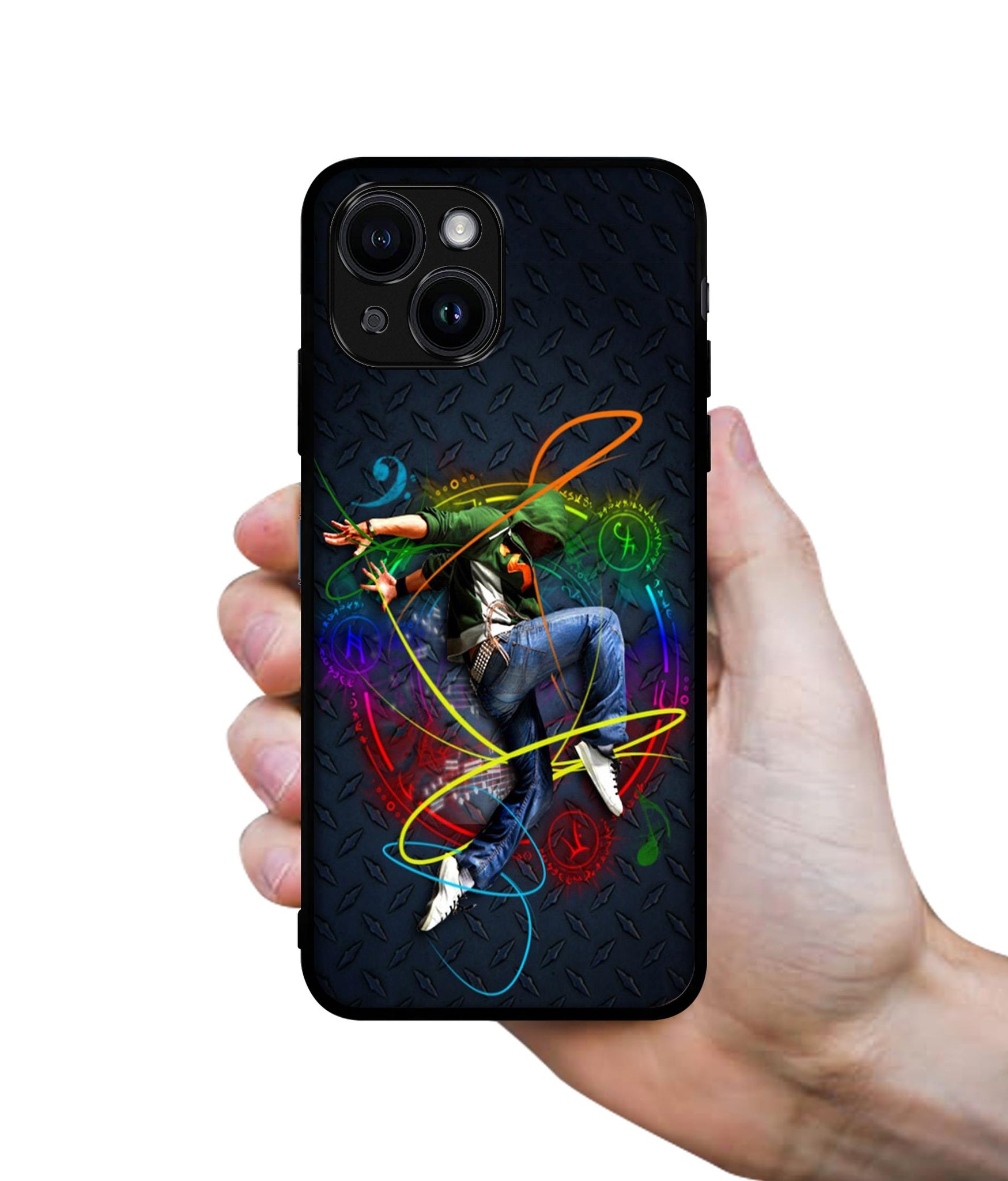 Boy With Music Designer 2D Printed Back Case Cover for Apple iPhone 14 / 13