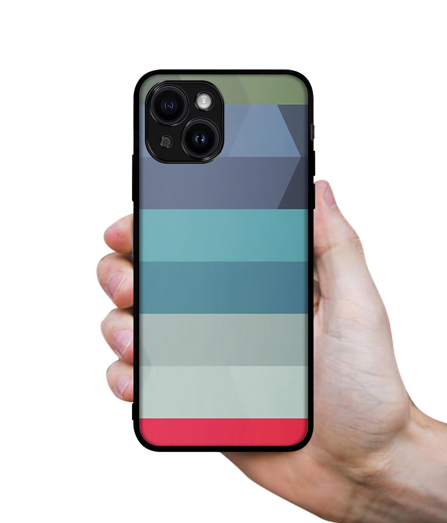 Colorful Lines Designer 2D Printed Back Case Cover for Apple iPhone 14 / 13