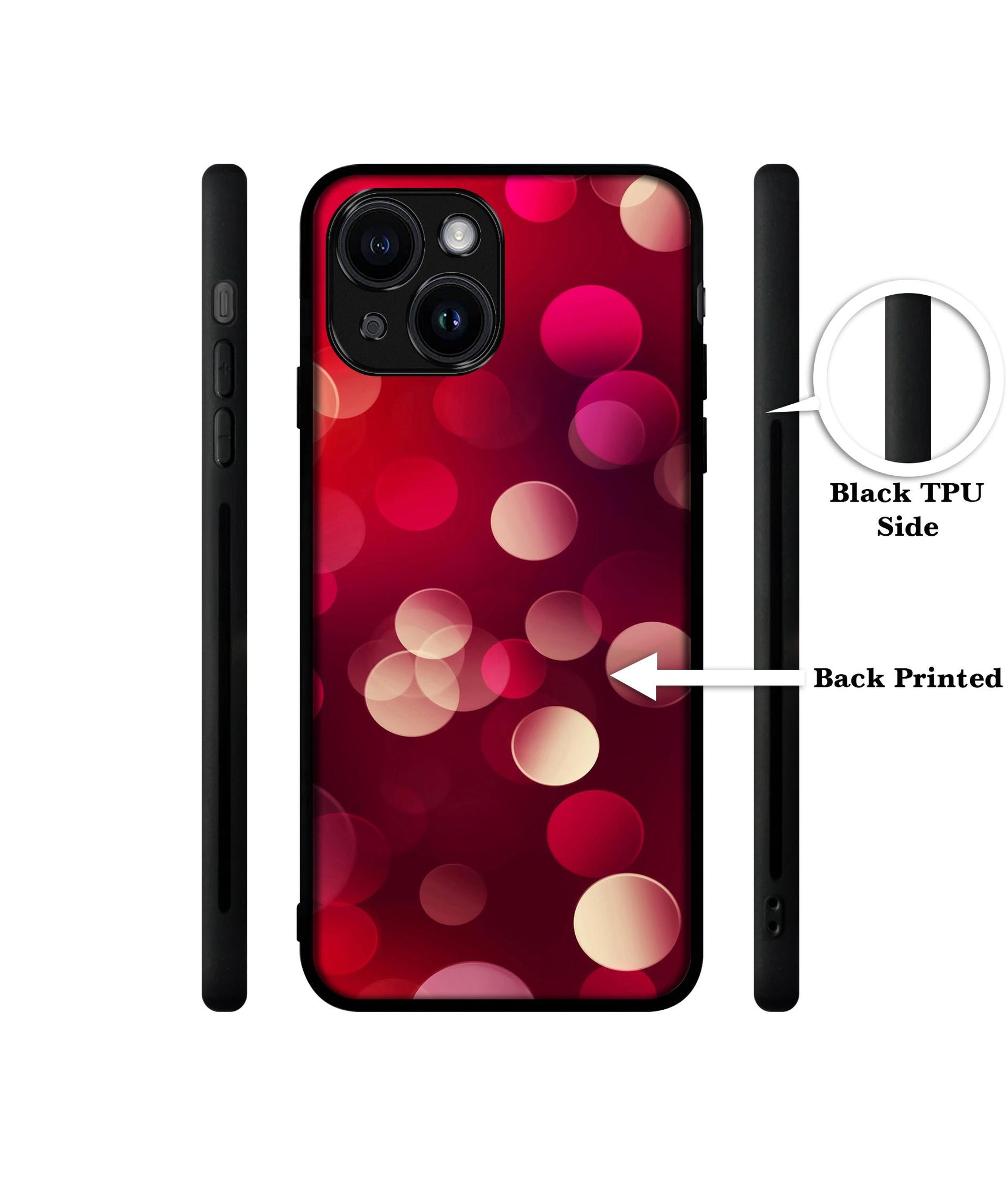 3D Circles Designer 2D Printed Back Case Cover for Apple iPhone 14 Plus