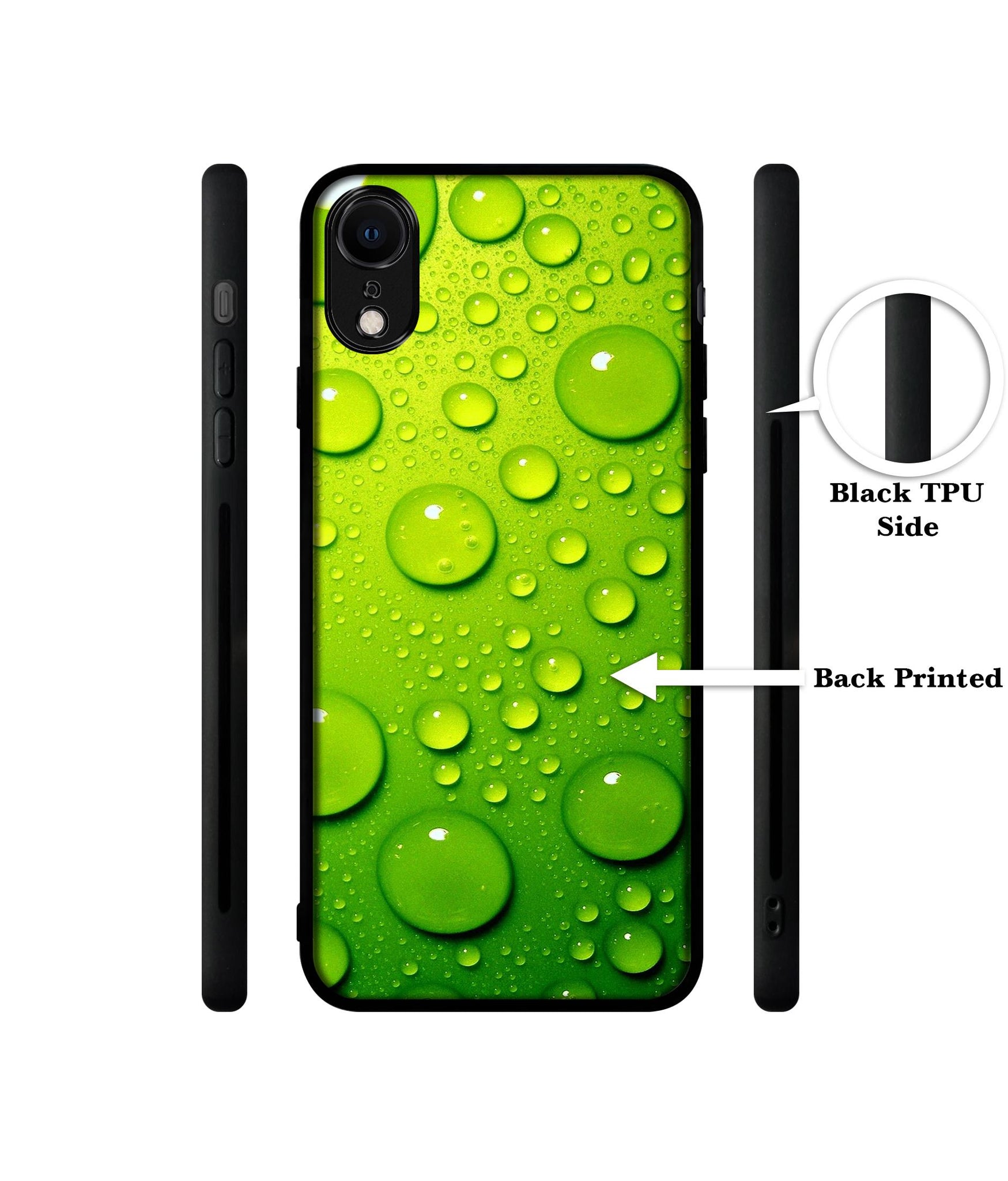 Green Bubbles Designer 2D Printed Back Case Cover for Apple iPhone XR