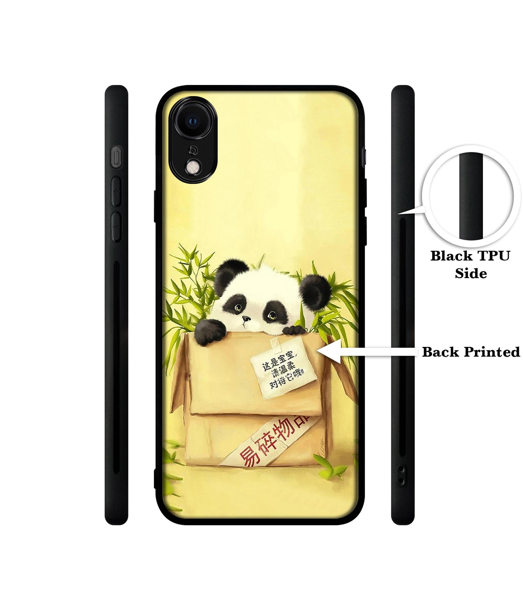 Panda In Box Designer 2D Printed Back Case Cover for Apple iPhone XR