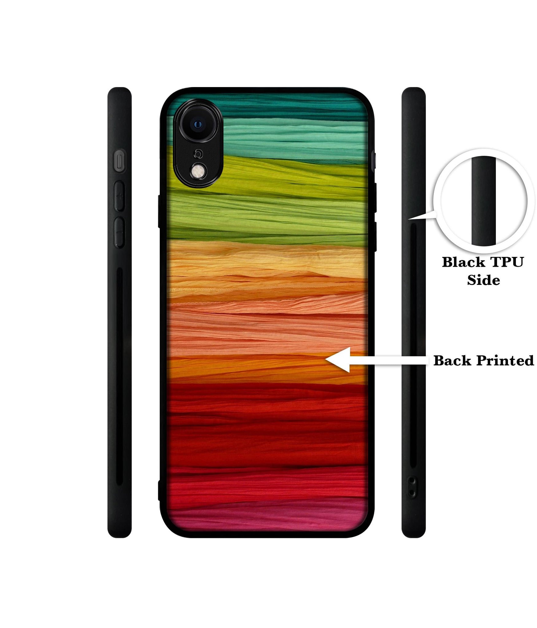 Colorful Thread Designer 2D Printed Back Case Cover for Apple iPhone XR