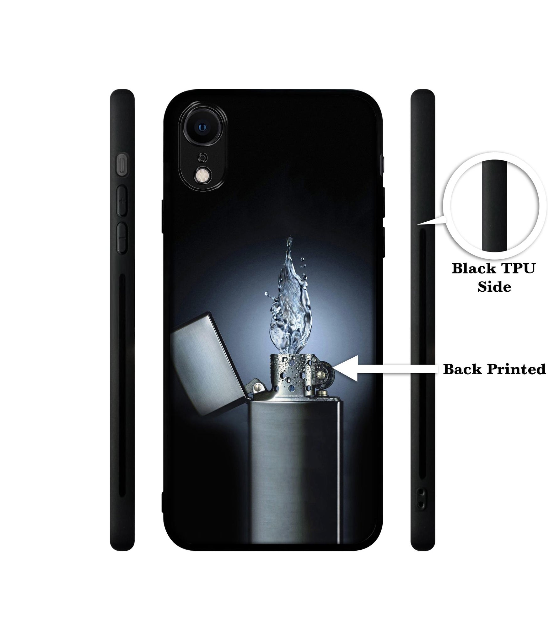 Water Lighter Designer 2D Printed Back Case Cover for Apple iPhone XR