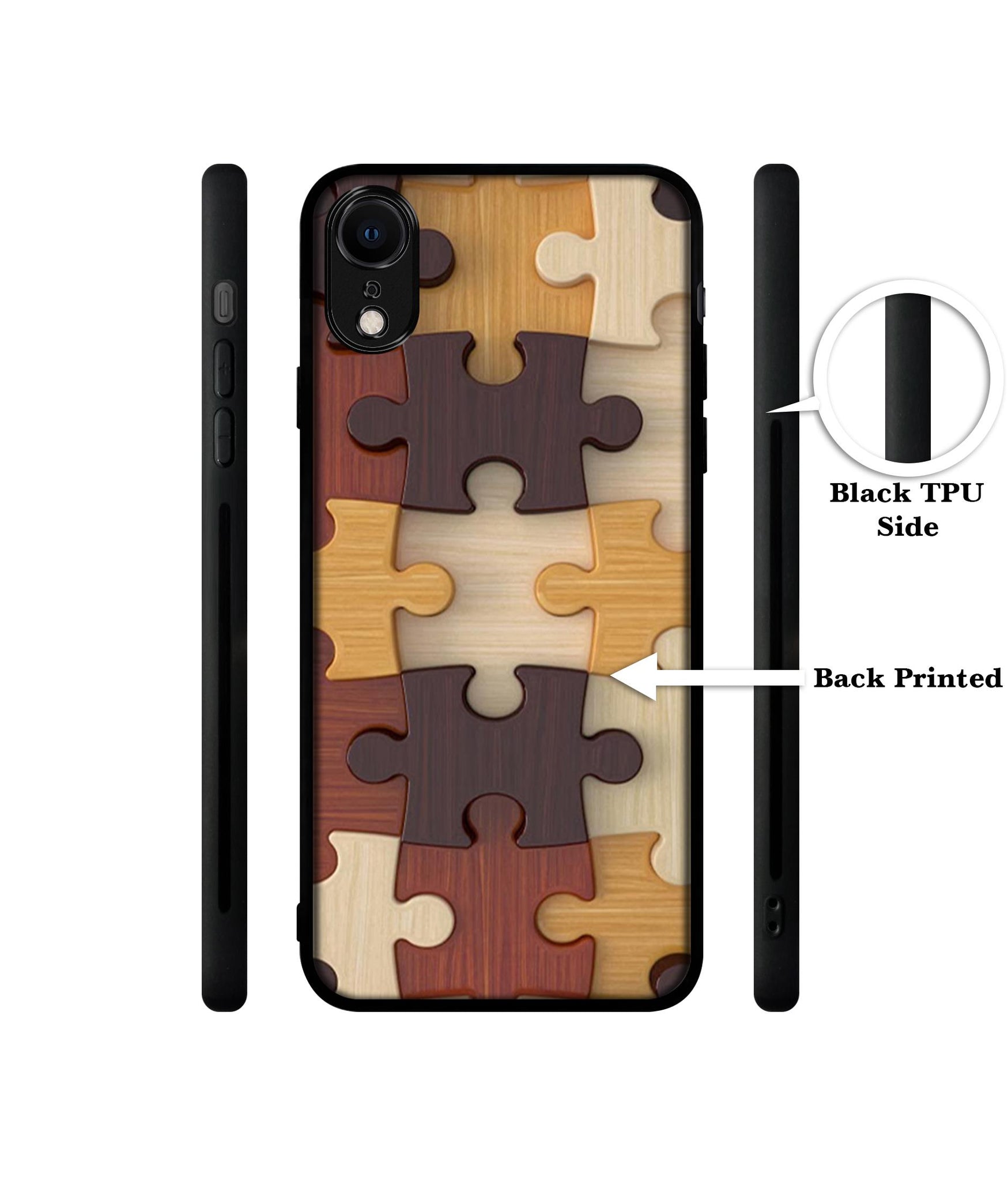 Puzzle Pattern Designer 2D Printed Back Case Cover for Apple iPhone XR