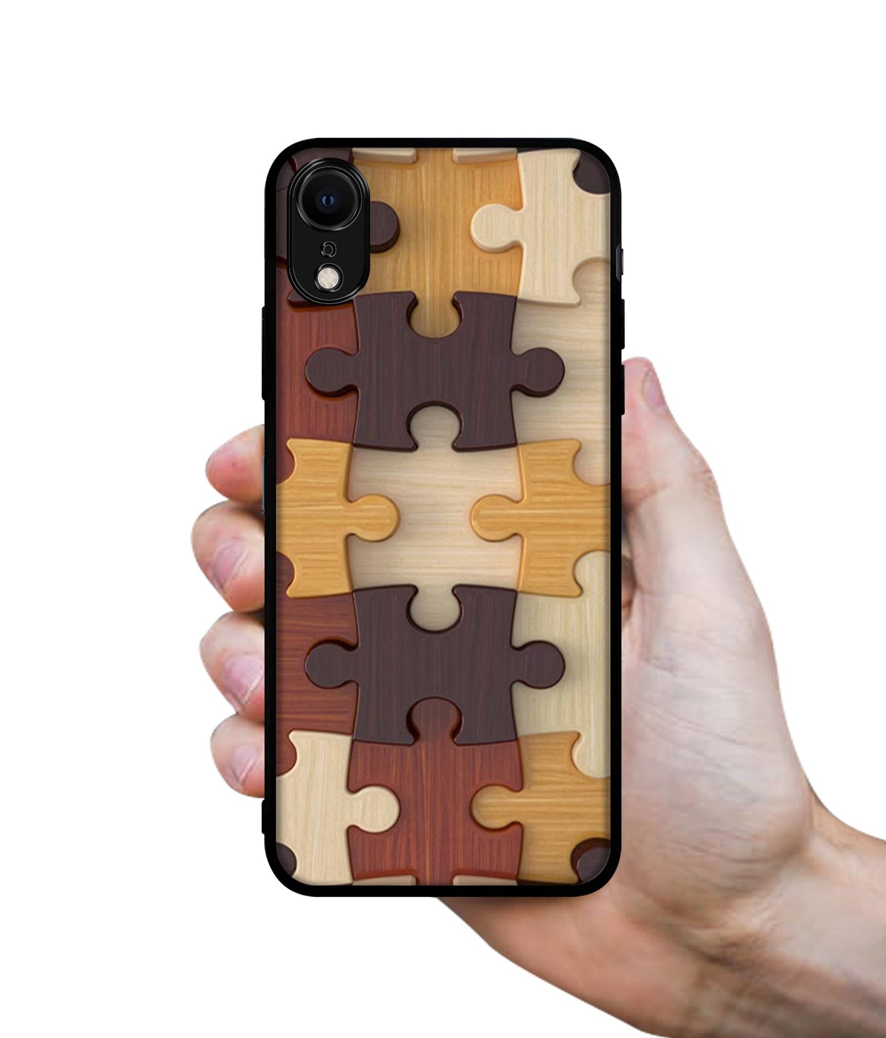 Puzzle Pattern Designer 2D Printed Back Case Cover for Apple iPhone XR