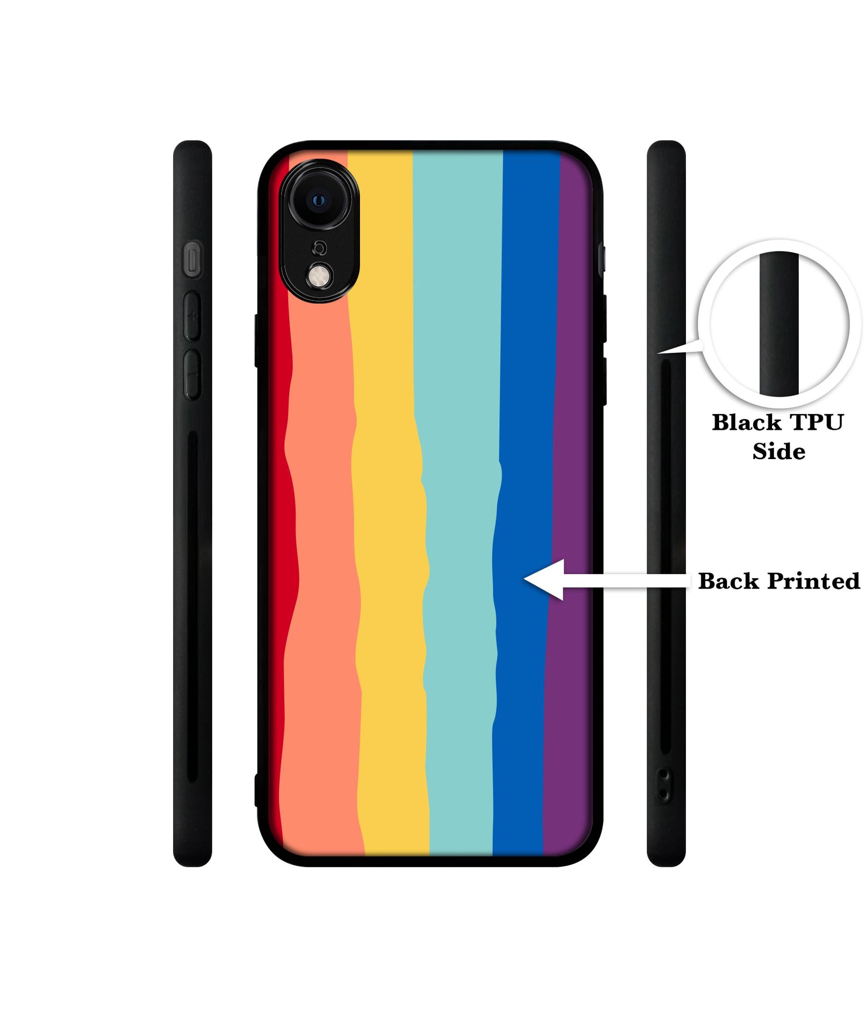 Rainbow Designer 2D Printed Back Case Cover for Apple iPhone XR