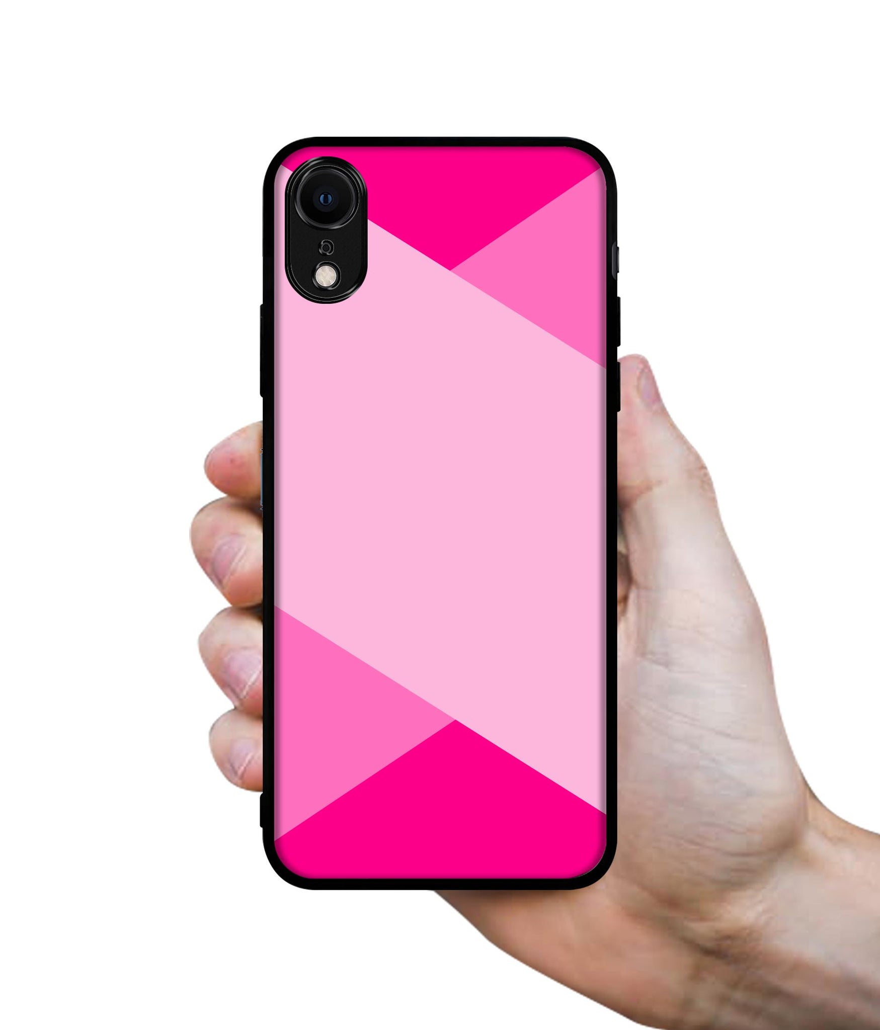Pink Cross Vector Designer 2D Printed Back Case Cover for Apple iPhone XR