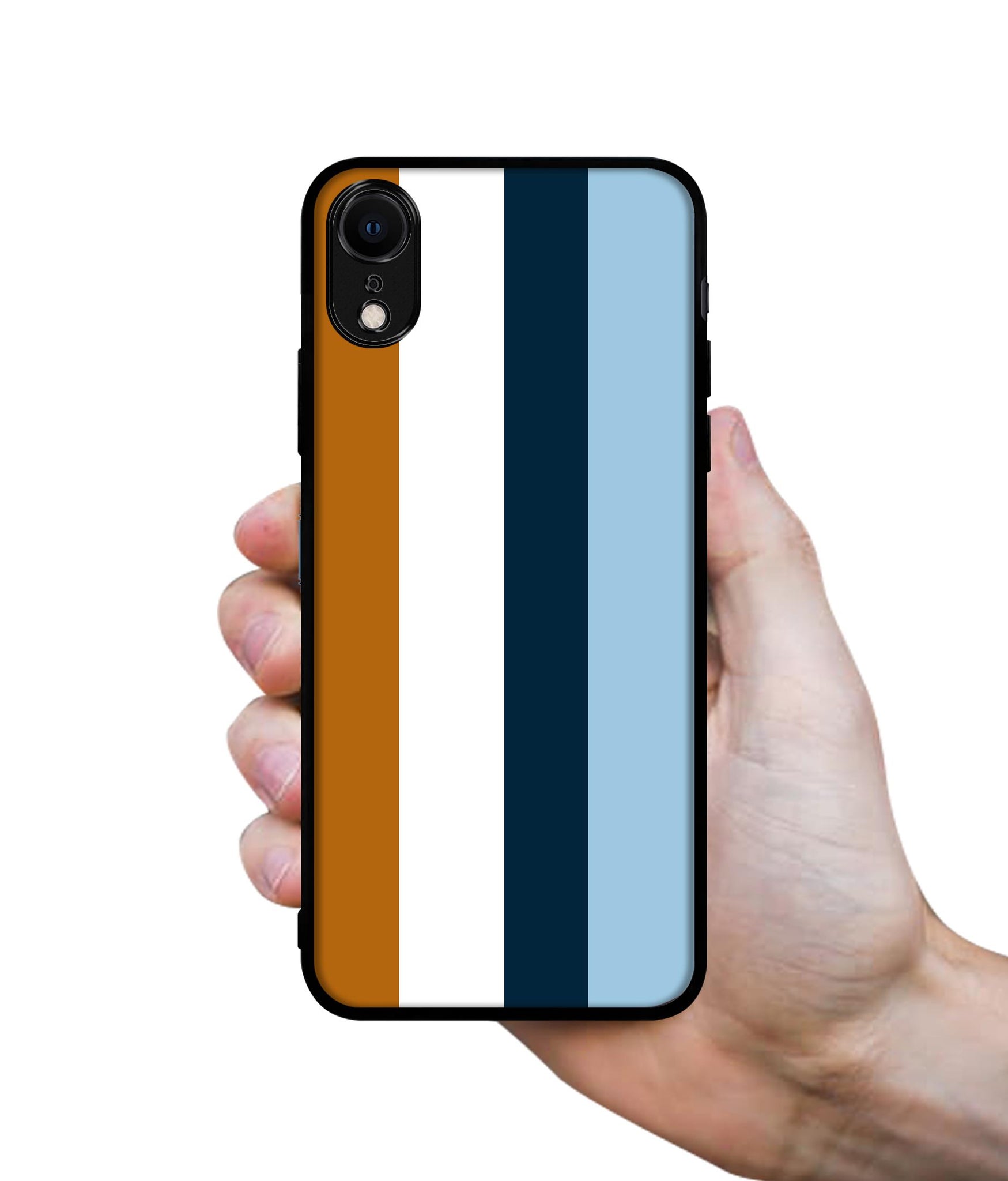 Color Stripes Designer 2D Printed Back Case Cover for Apple iPhone XR