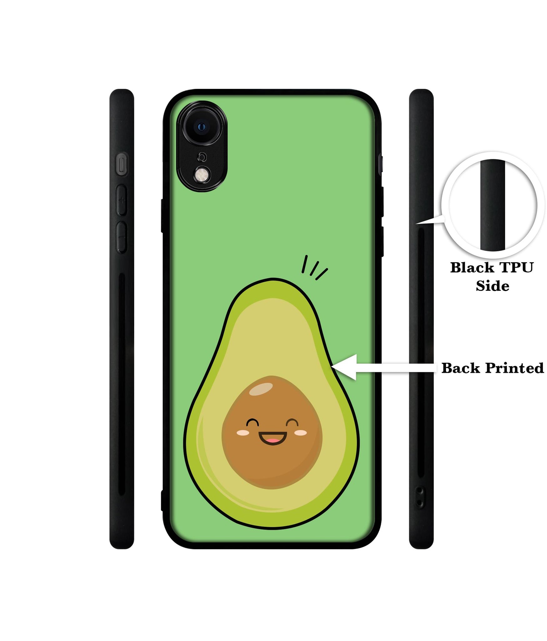 Avocados Designer 2D Printed Back Case Cover for Apple iPhone XR