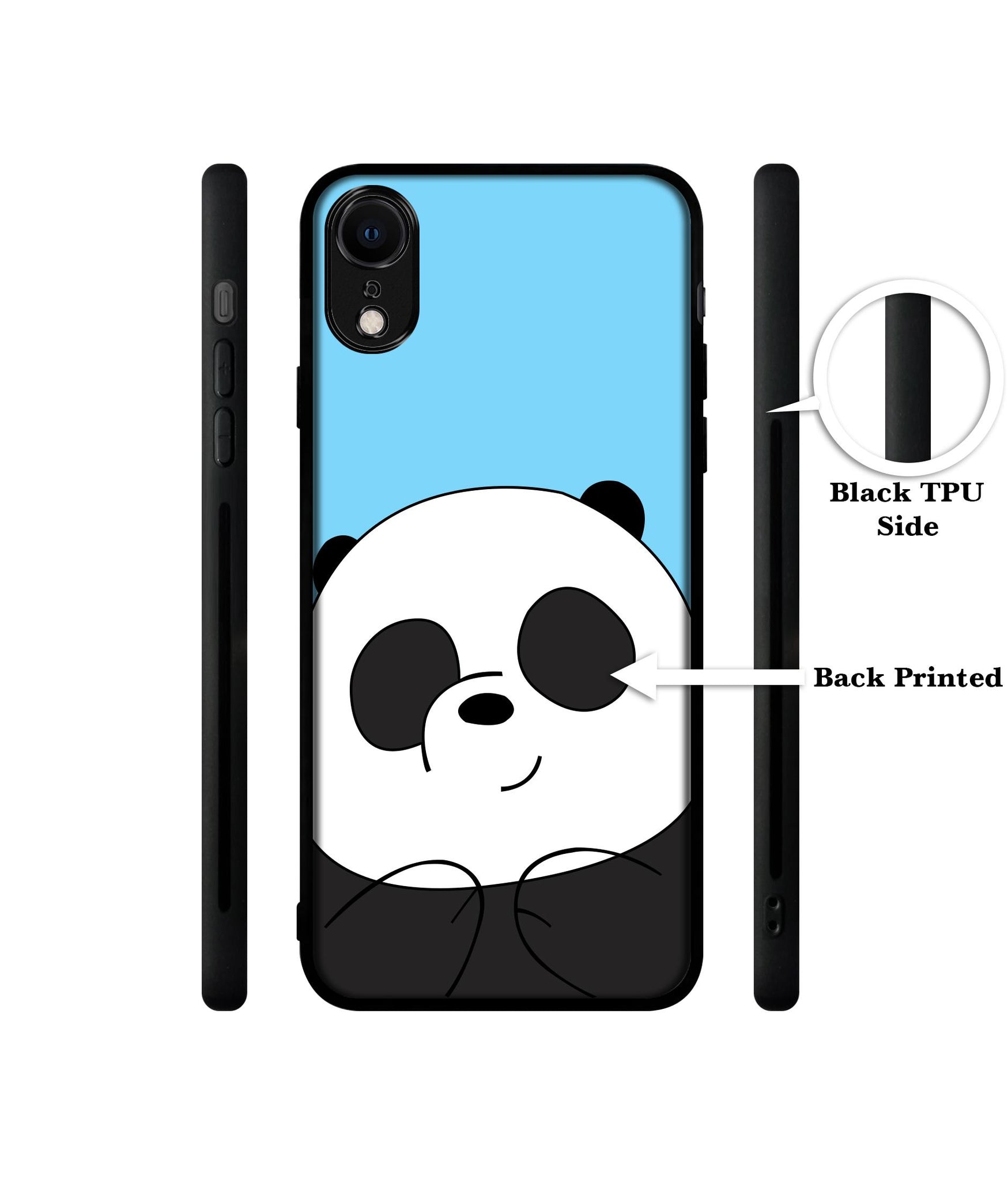 Cute Panda Designer 2D Printed Back Case Cover for Apple iPhone XR