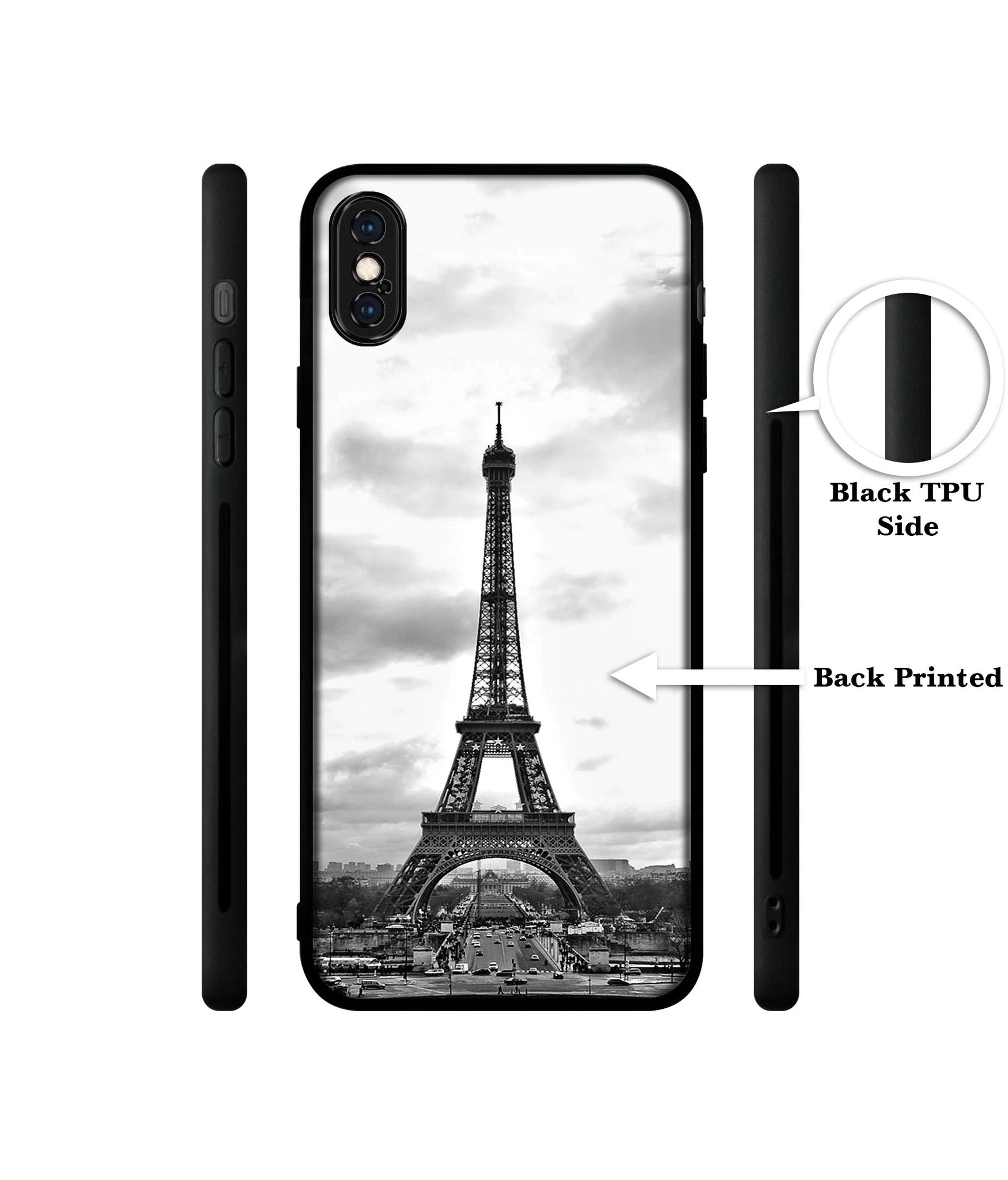 Eiffel Tower Designer 2D Printed Back Case Cover for Apple iPhone X / XS