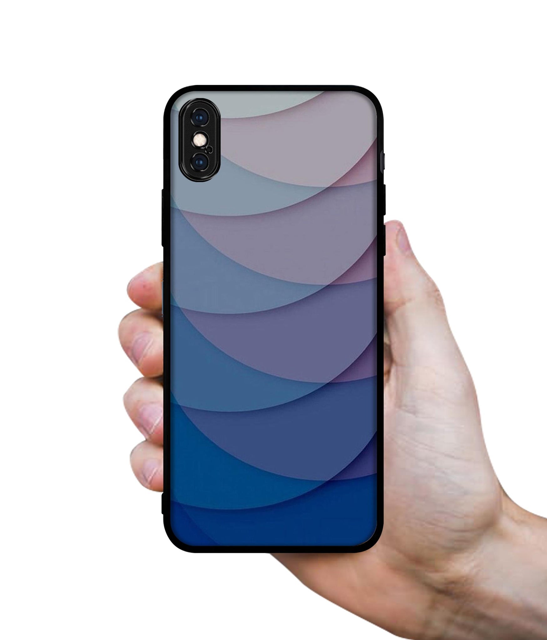 Waves Pattern Print Designer 2D Printed Back Case Cover for Apple iPhone X / XS