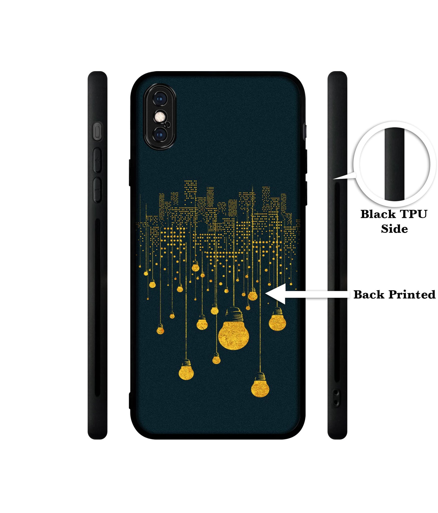 City Light Pattern Designer 2D Printed Back Case Cover for Apple iPhone X / XS