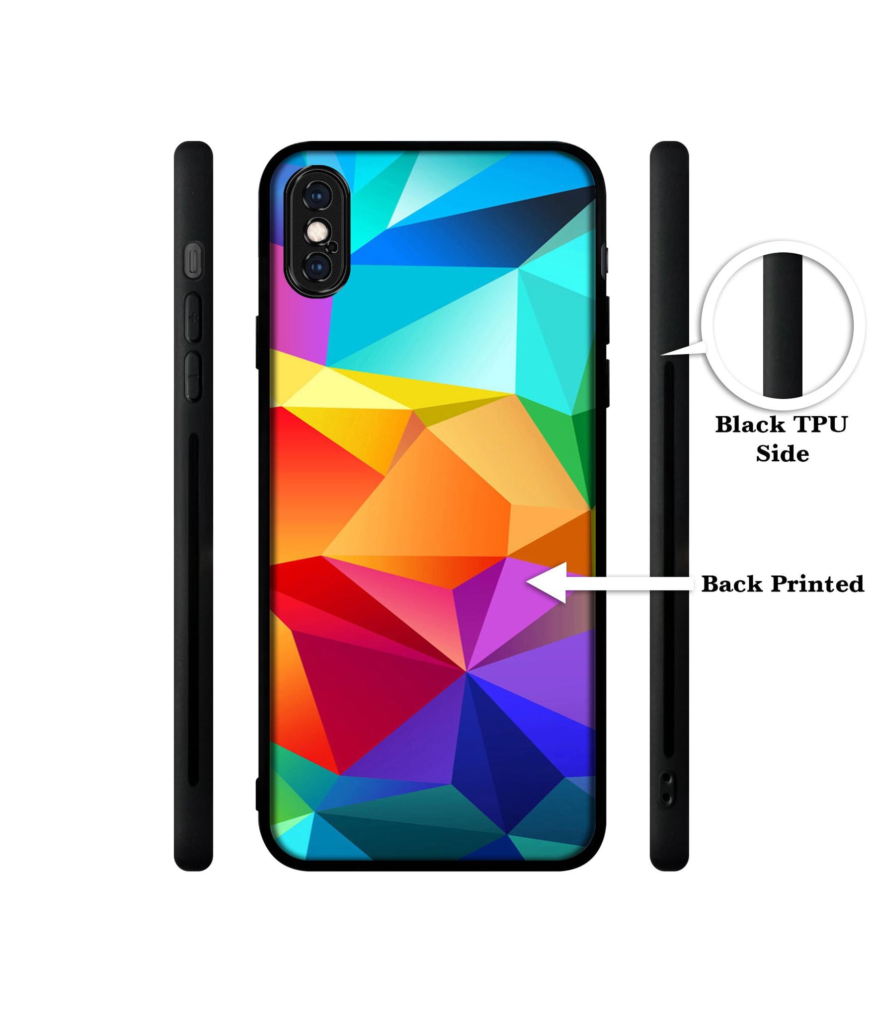 Colorful Pattern Designer 2D Printed Back Case Cover for Apple iPhone X / XS