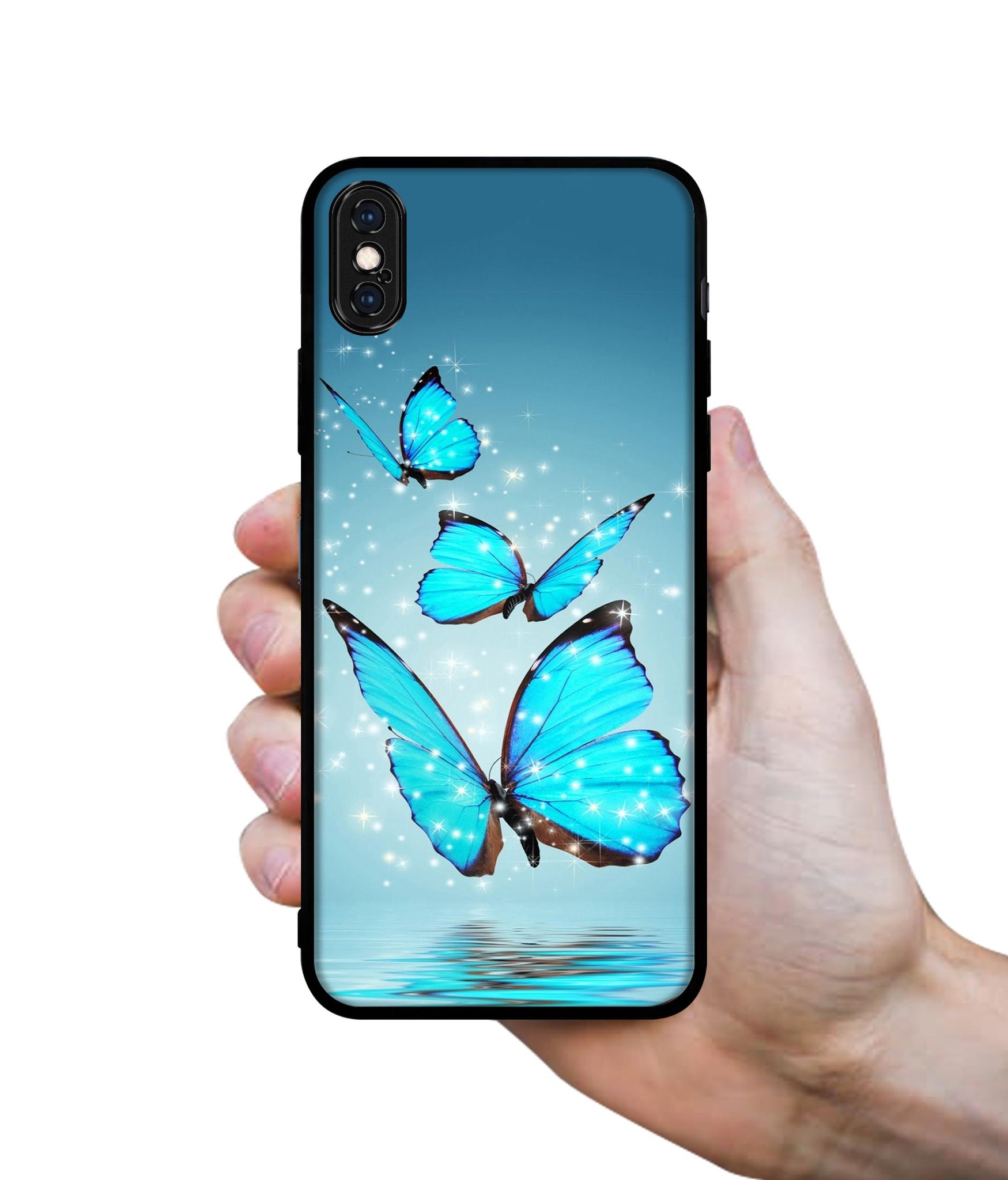 Flying Butterflies Designer 2D Printed Back Case Cover for Apple iPhone X / XS