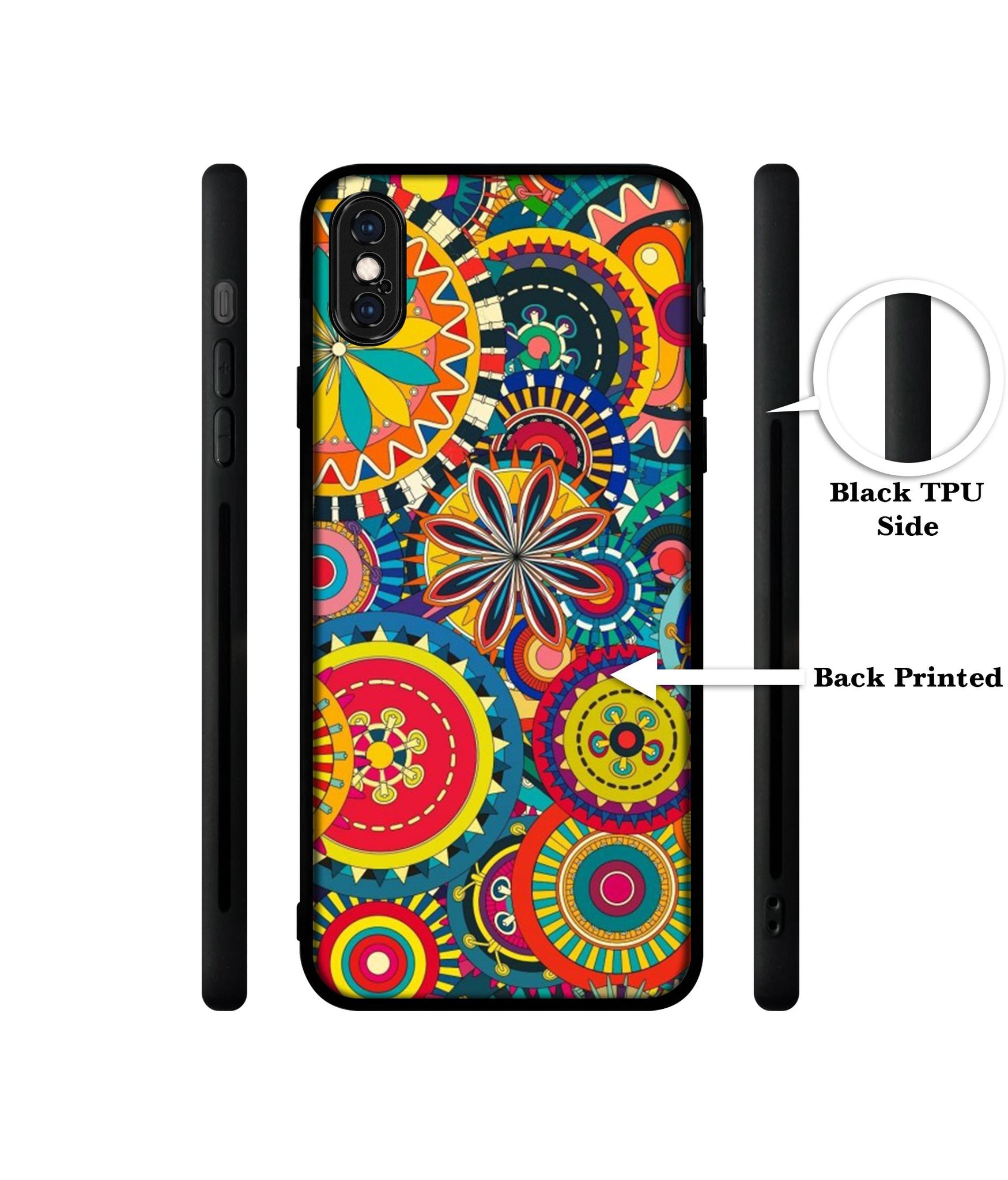 Ring Pattern Print Designer 2D Printed Back Case Cover for Apple iPhone X / XS