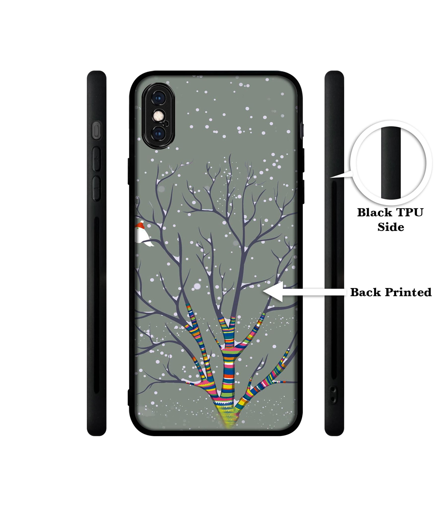 Winter Pattern Print Designer 2D Printed Back Case Cover for Apple iPhone X / XS