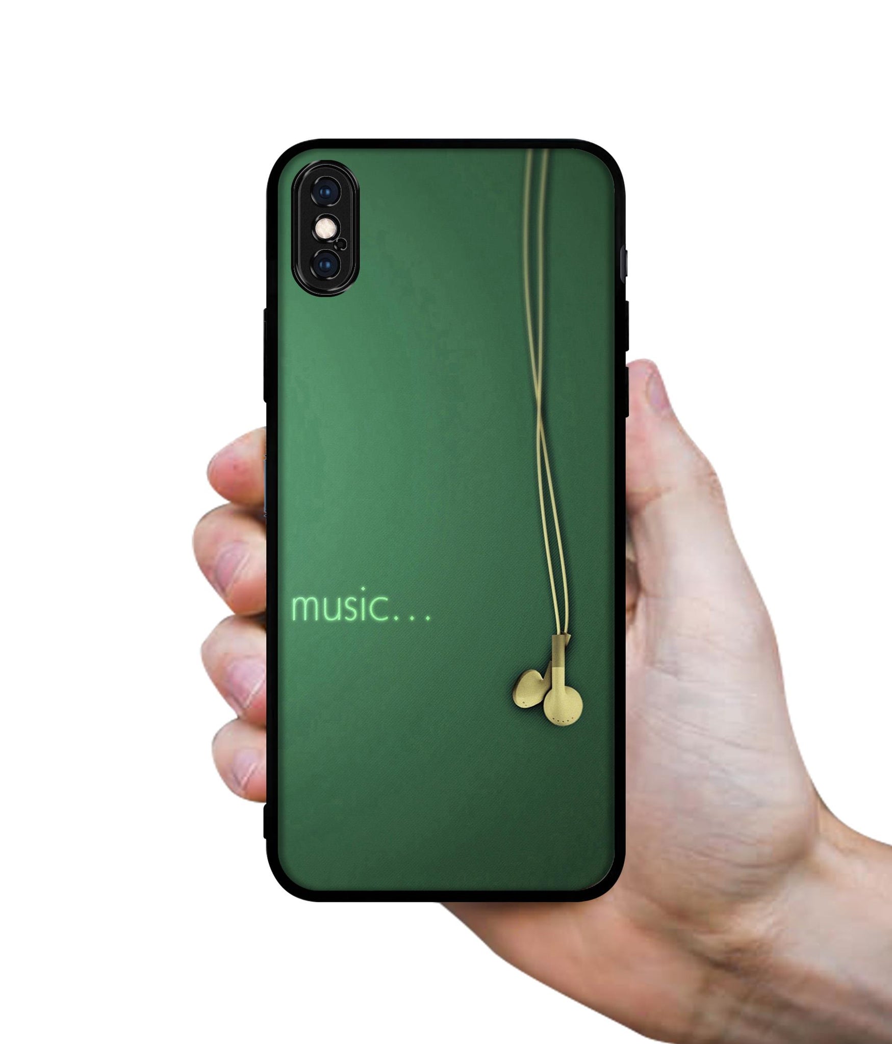 Headphone Music Designer 2D Printed Back Case Cover for Apple iPhone X / XS