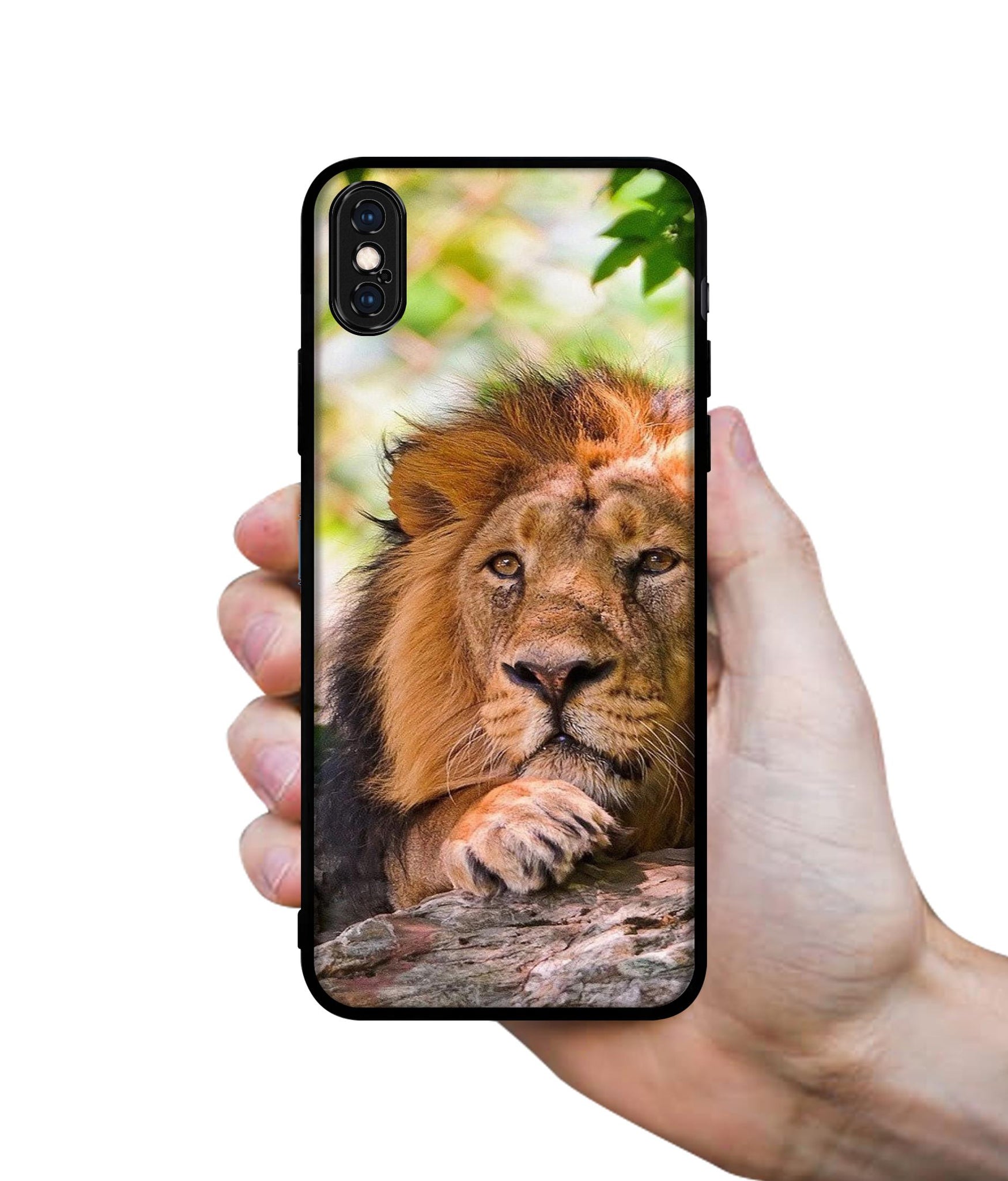 Tiger Pattern Print Designer 2D Printed Back Case Cover for Apple iPhone X / XS