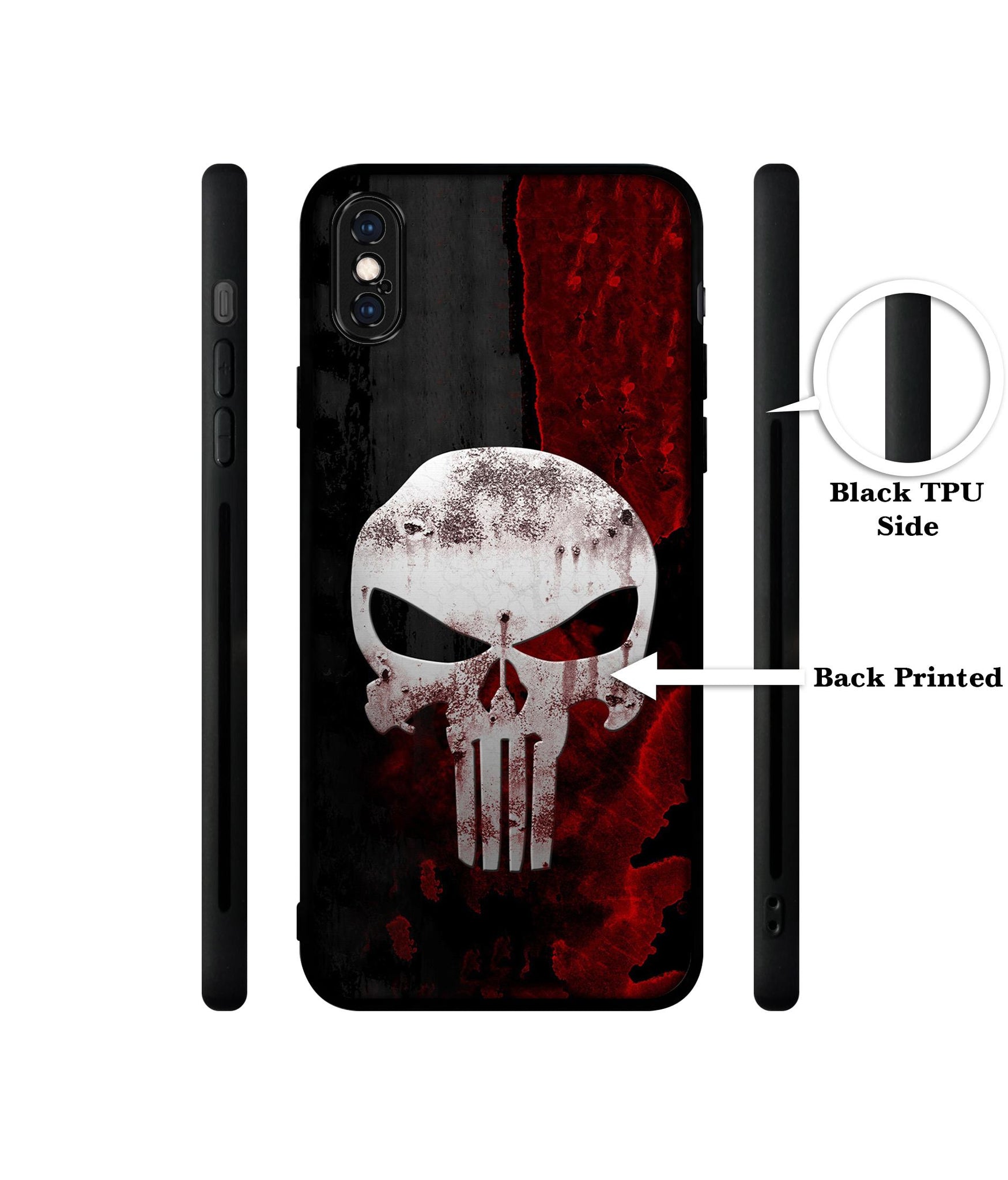 Punisher Skull Designer 2D Printed Back Case Cover for Apple iPhone X / XS