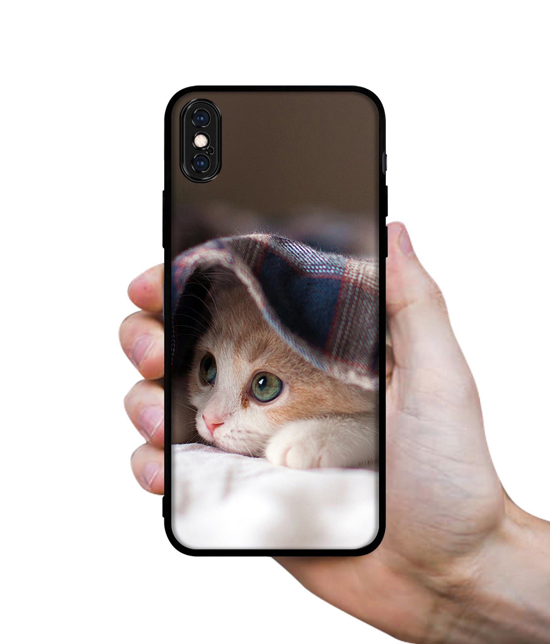 Sleepy Kitten Designer 2D Printed Back Case Cover for Apple iPhone X / XS