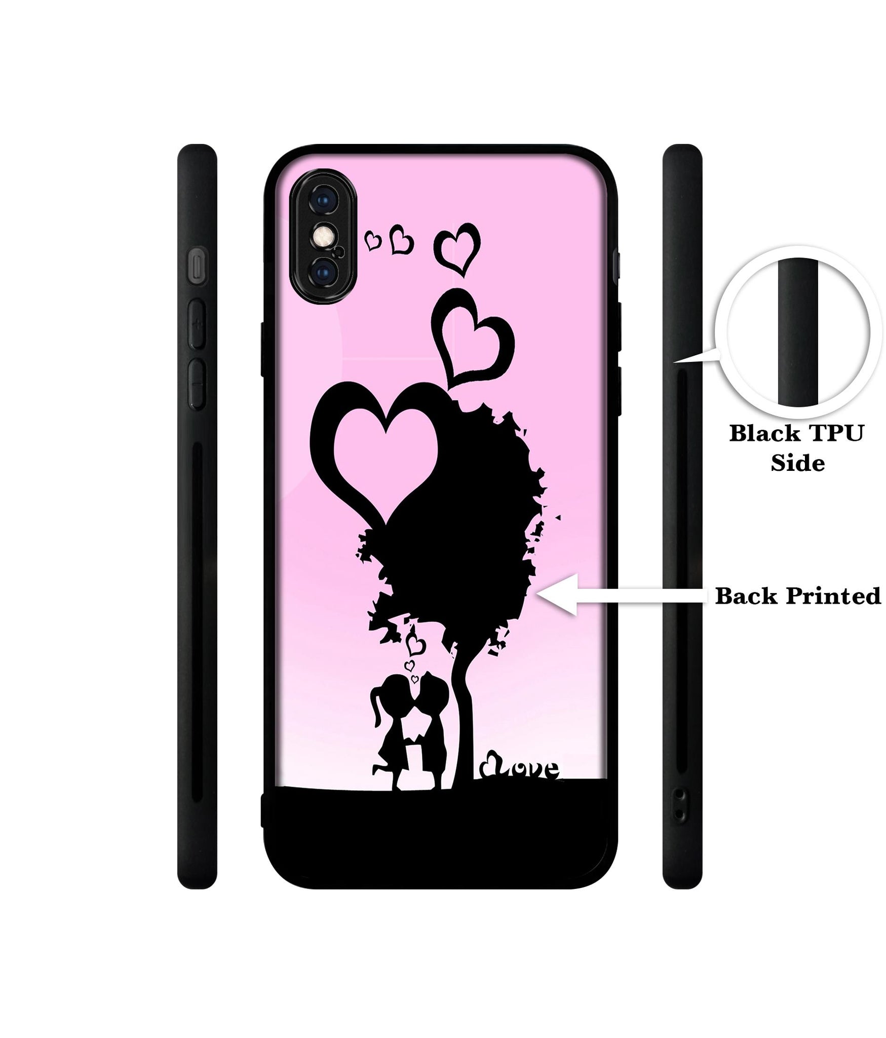 Sweet Love Designer 2D Printed Back Case Cover for Apple iPhone X / XS