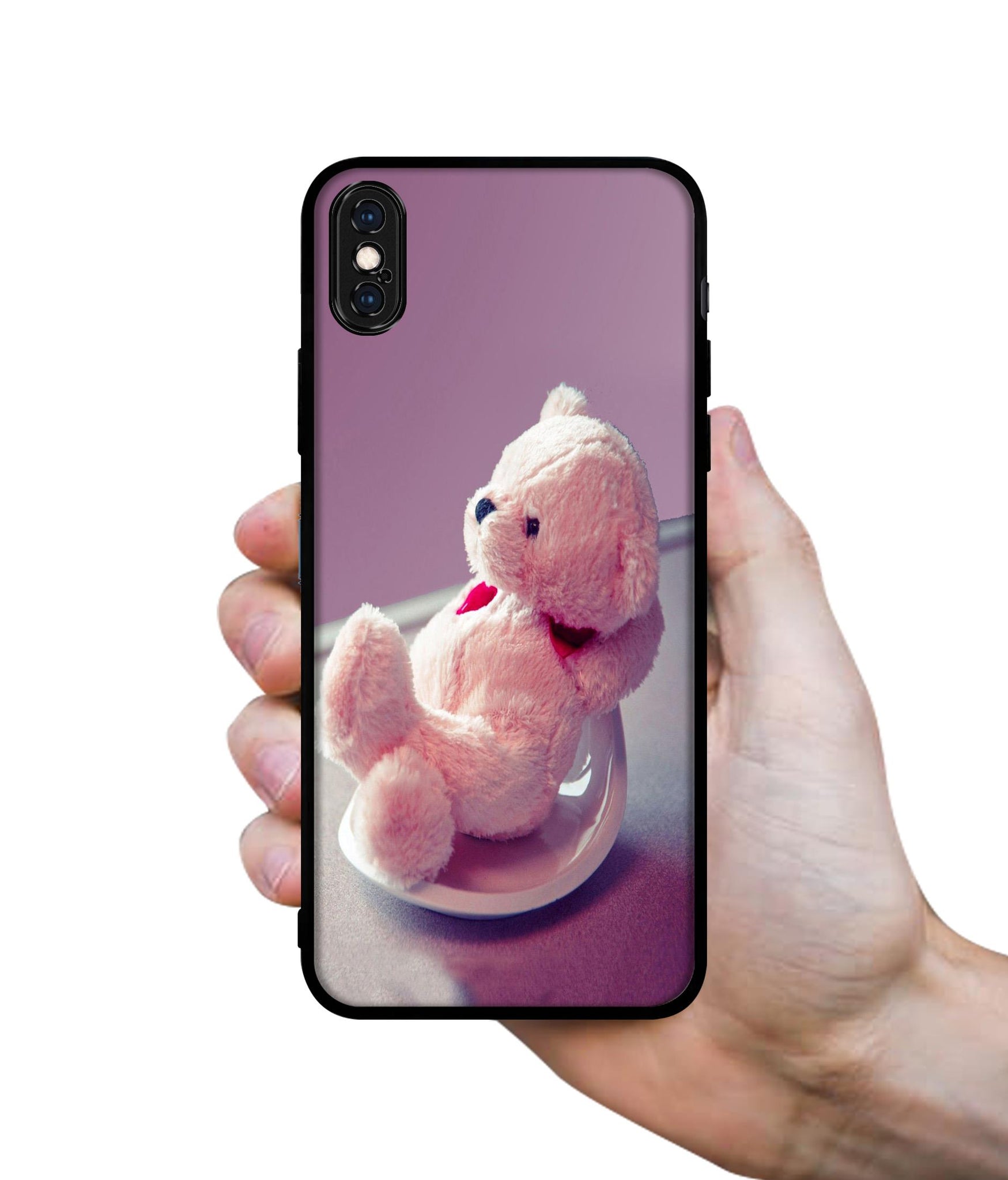 Cute Teddy Bear Designer 2D Printed Back Case Cover for Apple iPhone X / XS