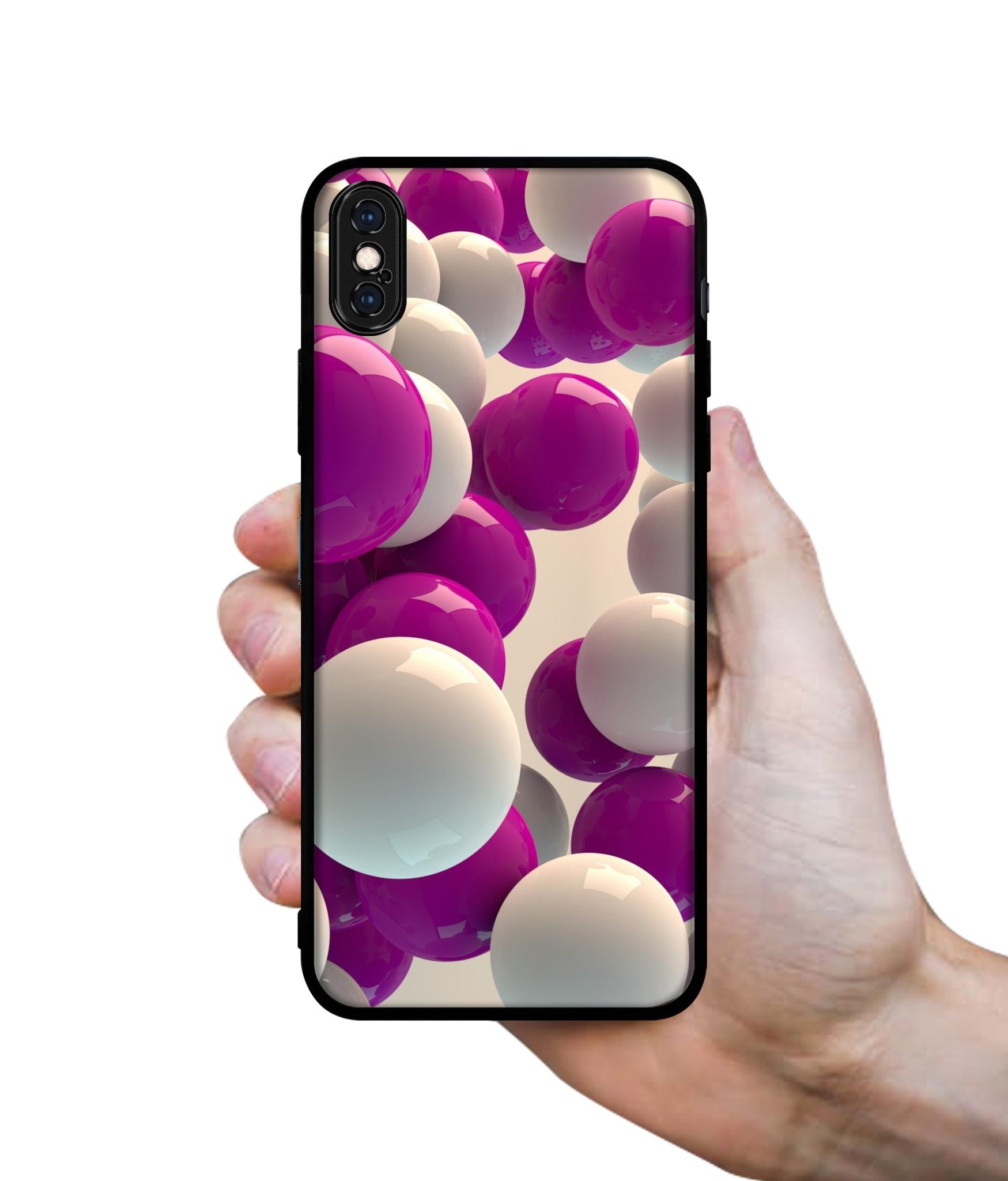 3D Balloons Designer 2D Printed Back Case Cover for Apple iPhone X / XS