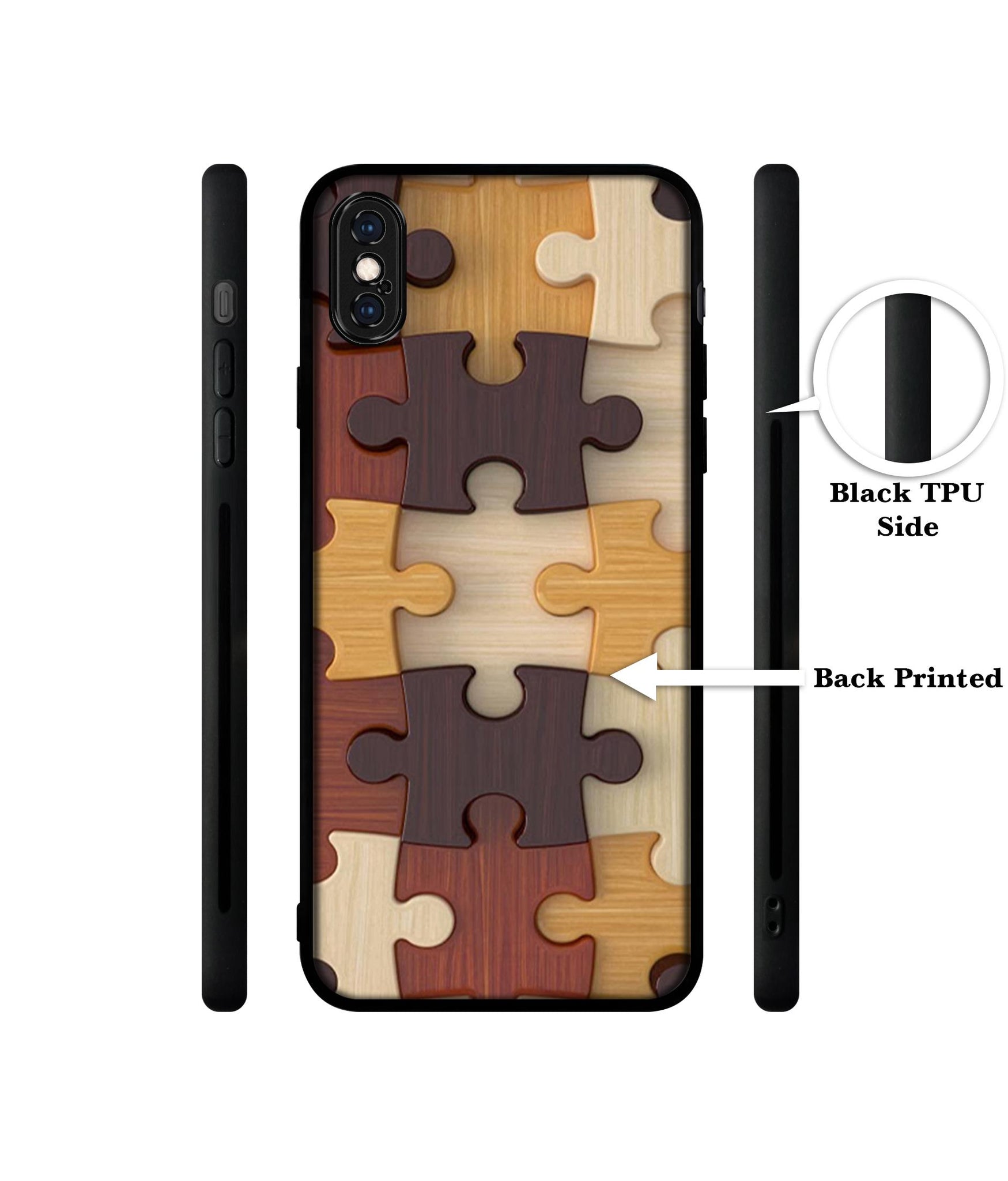 Puzzle Pattern Designer 2D Printed Back Case Cover for Apple iPhone X / XS