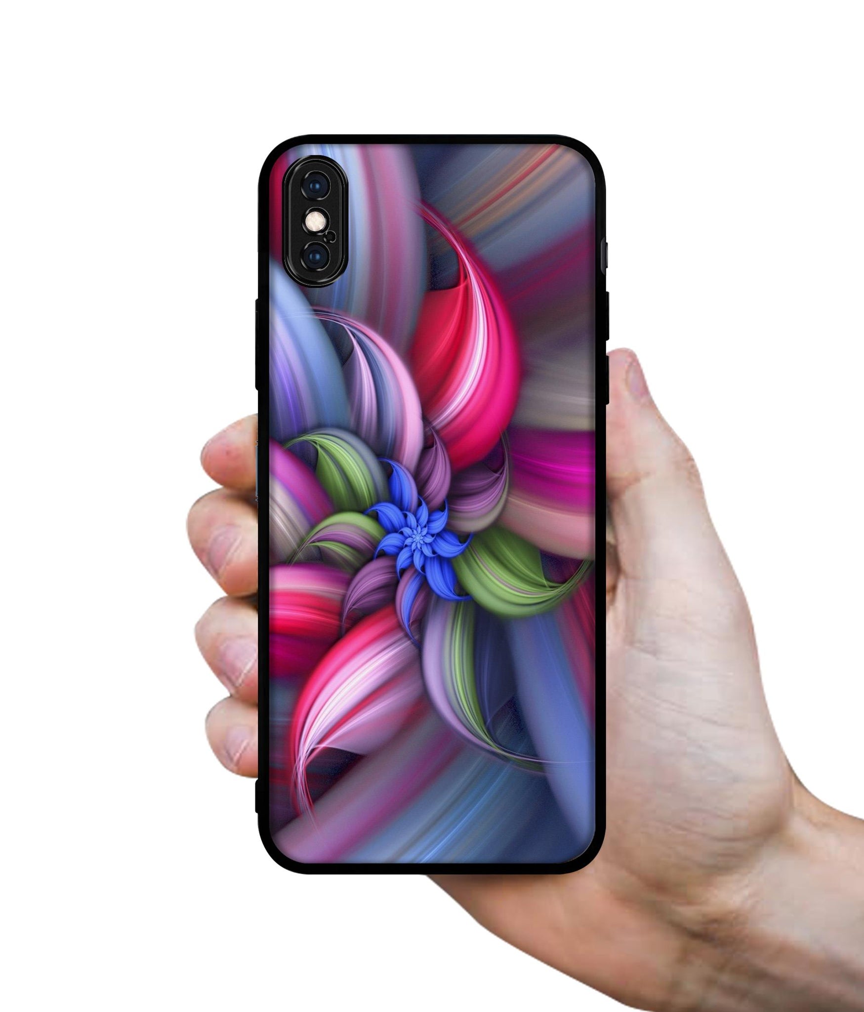 Colorful Flower Designer 2D Printed Back Case Cover for Apple iPhone X / XS