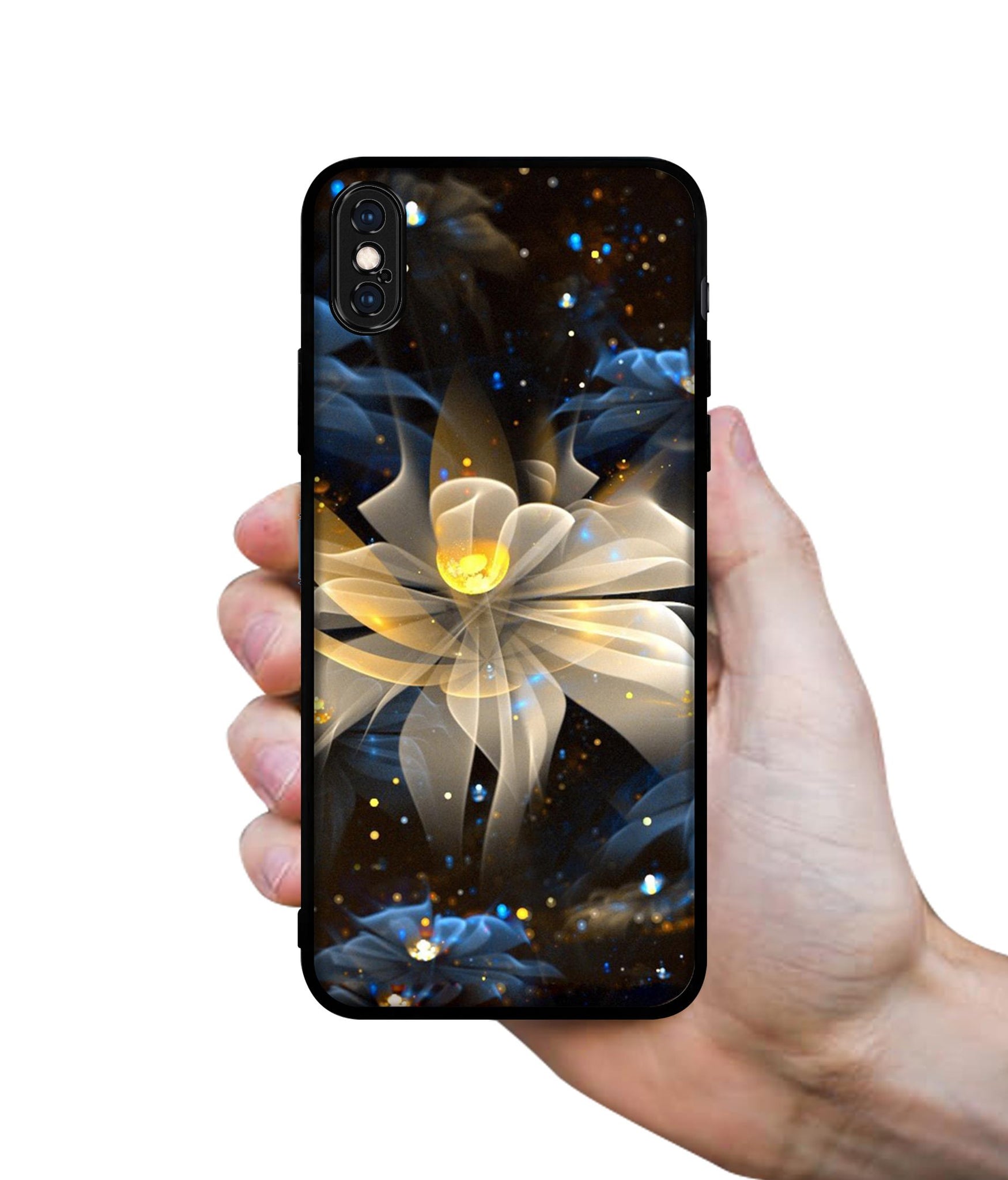 Art Flower Designer 2D Printed Back Case Cover for Apple iPhone X / XS